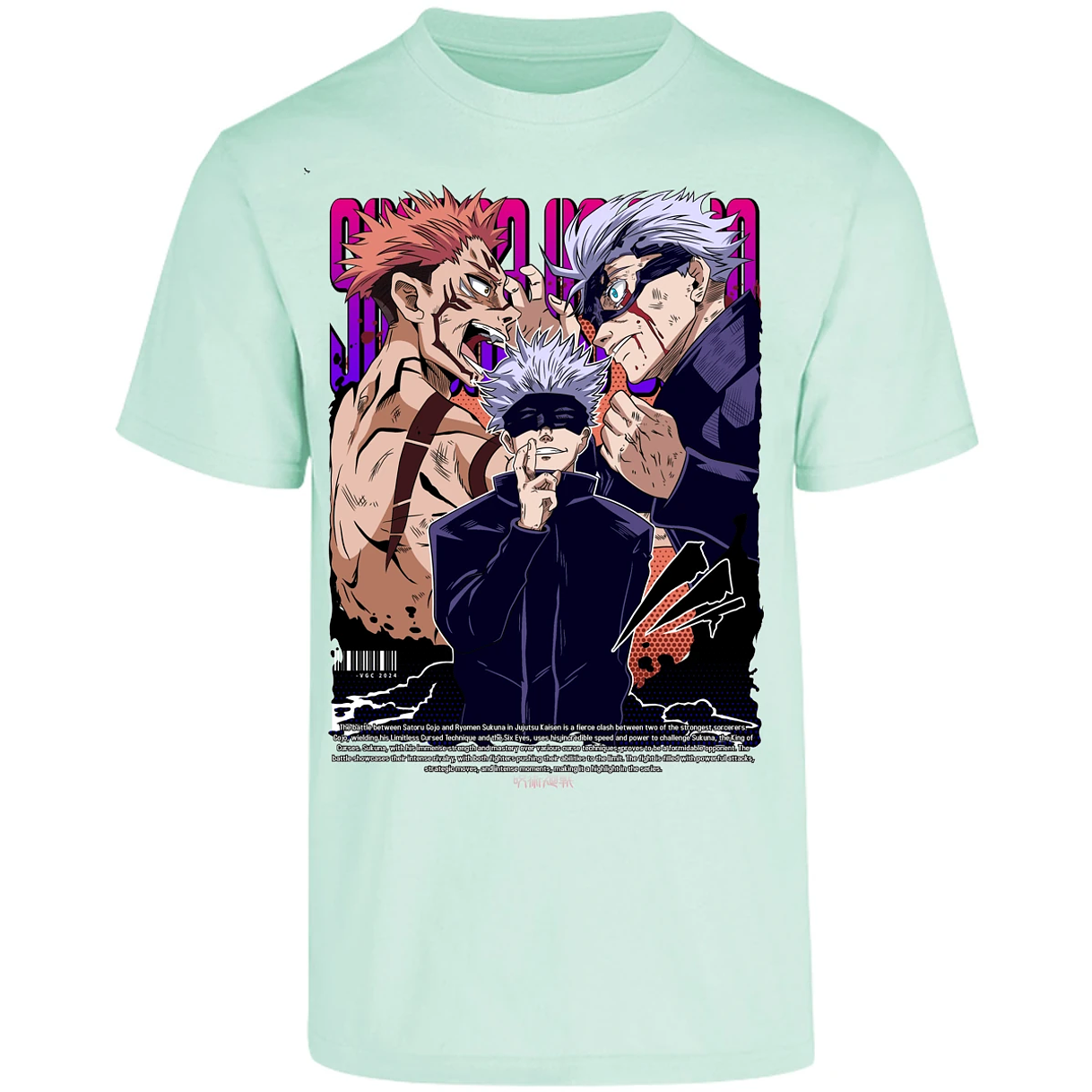 Playera Jujutsu Kaisen Anime Gojo Sukuna para Adulto 8