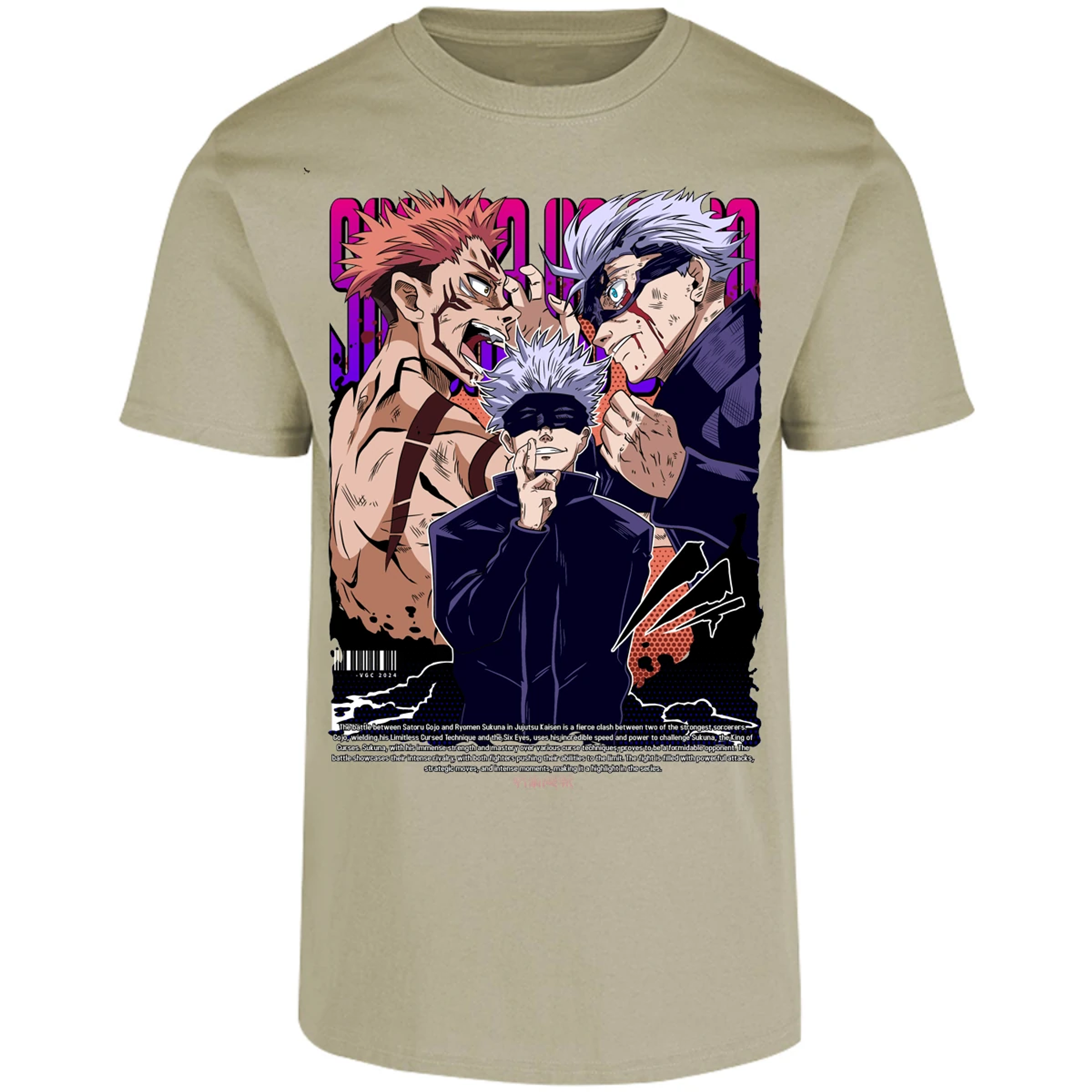 Playera Jujutsu Kaisen Anime Gojo Sukuna para Adulto 16