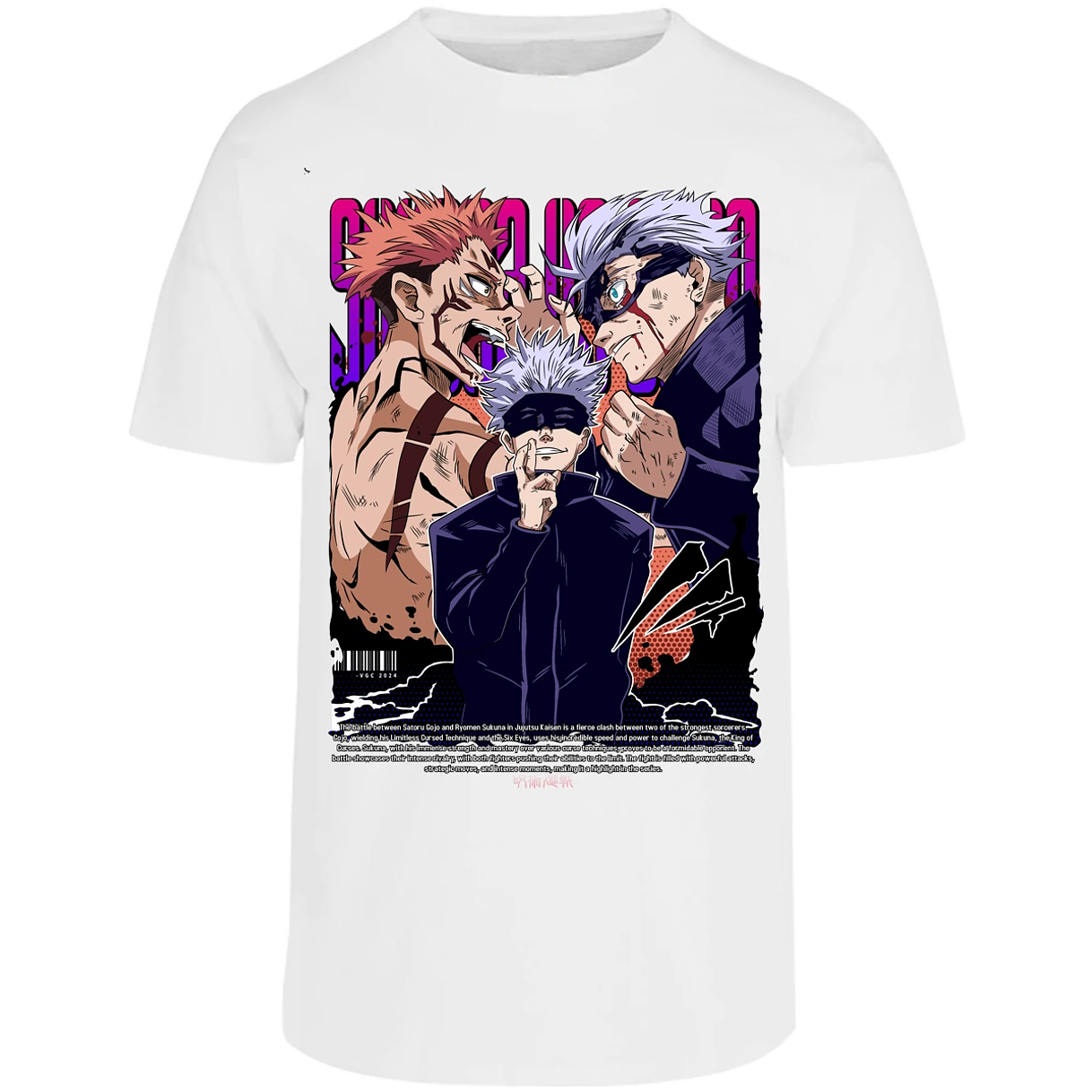 Playera Jujutsu Kaisen Anime Gojo Sukuna para Adulto 19