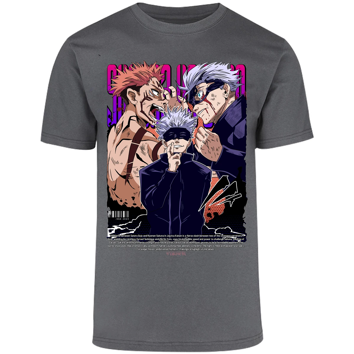 Playera Jujutsu Kaisen Anime Gojo Sukuna para Adulto 14