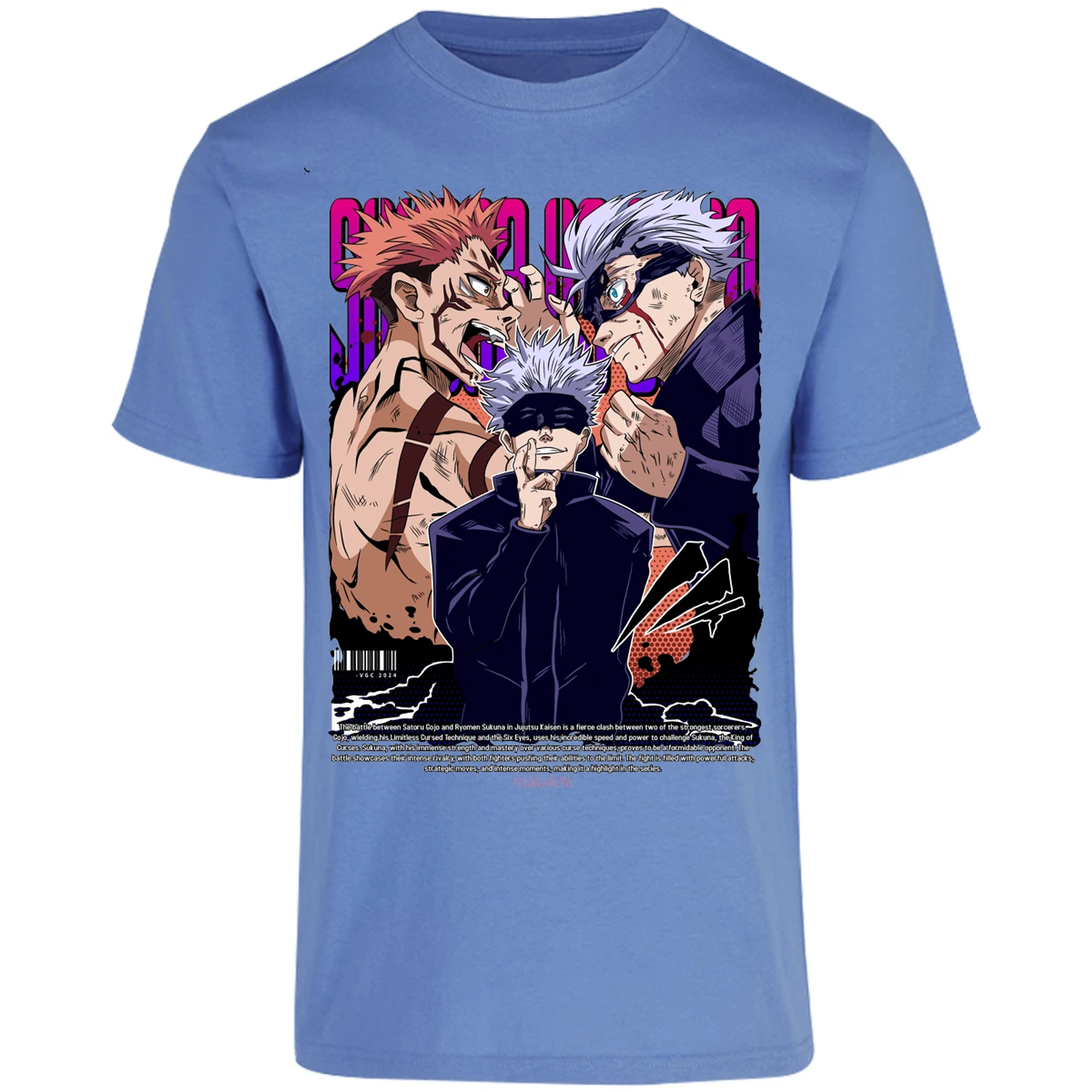 Playera Jujutsu Kaisen Anime Gojo Sukuna para Adulto 2