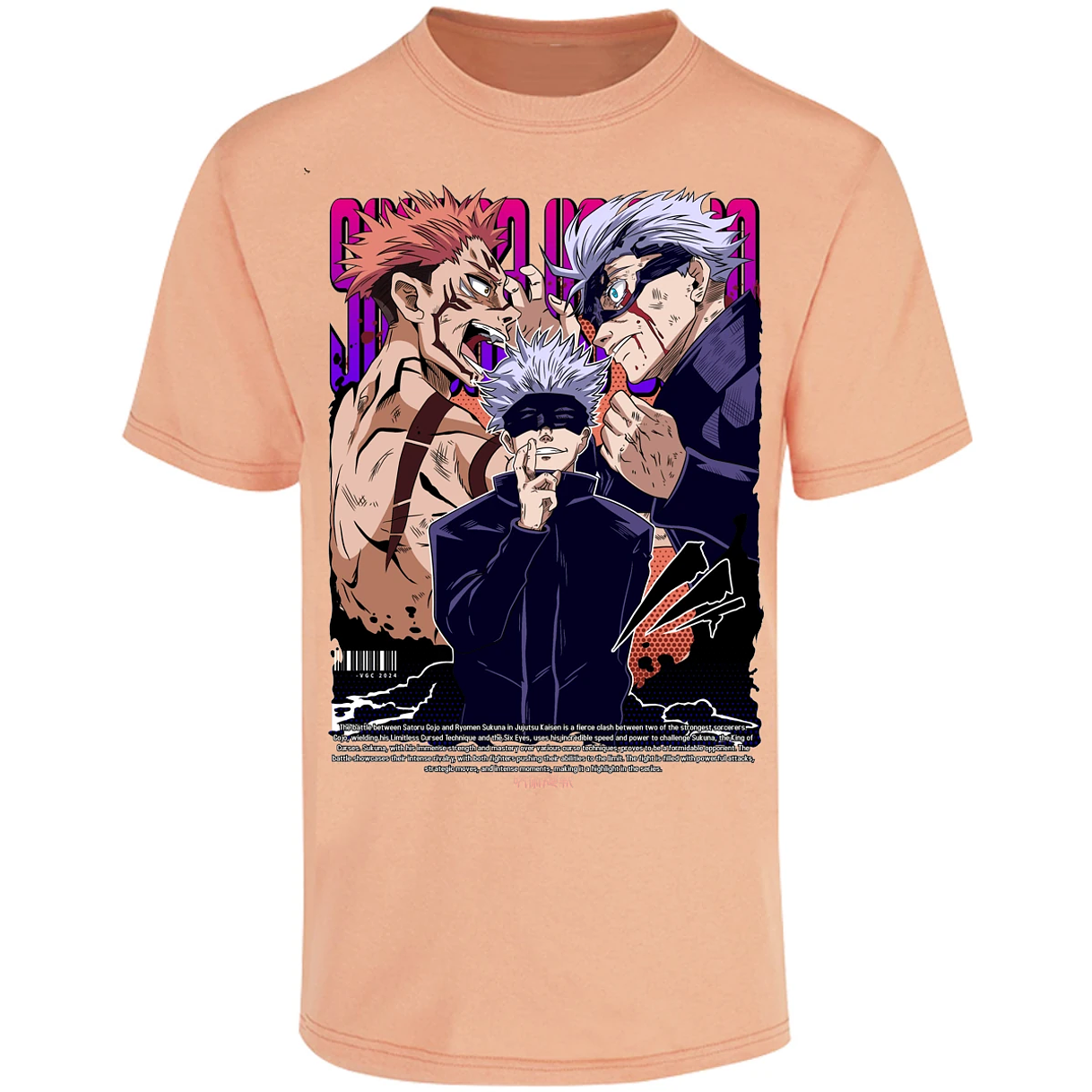 Playera Jujutsu Kaisen Anime Gojo Sukuna para Adulto 17