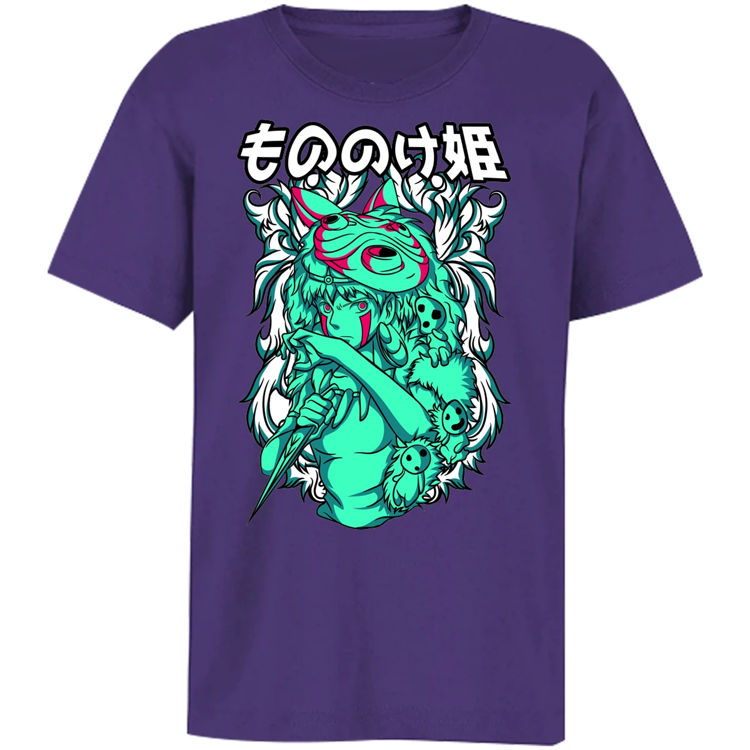 Playera Ghibli Mononoke para Niño 5