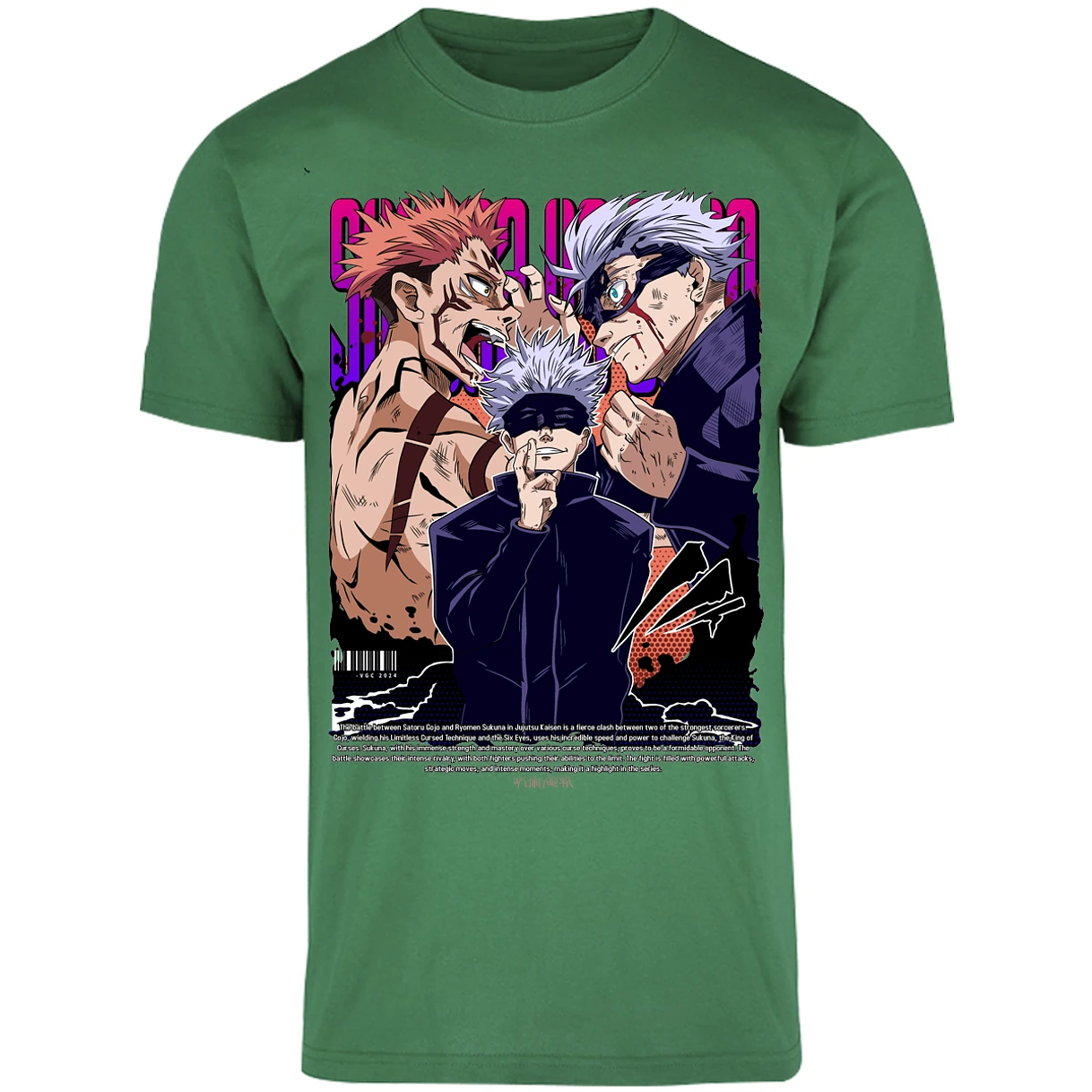 Playera Jujutsu Kaisen Anime Gojo Sukuna para Adulto 1