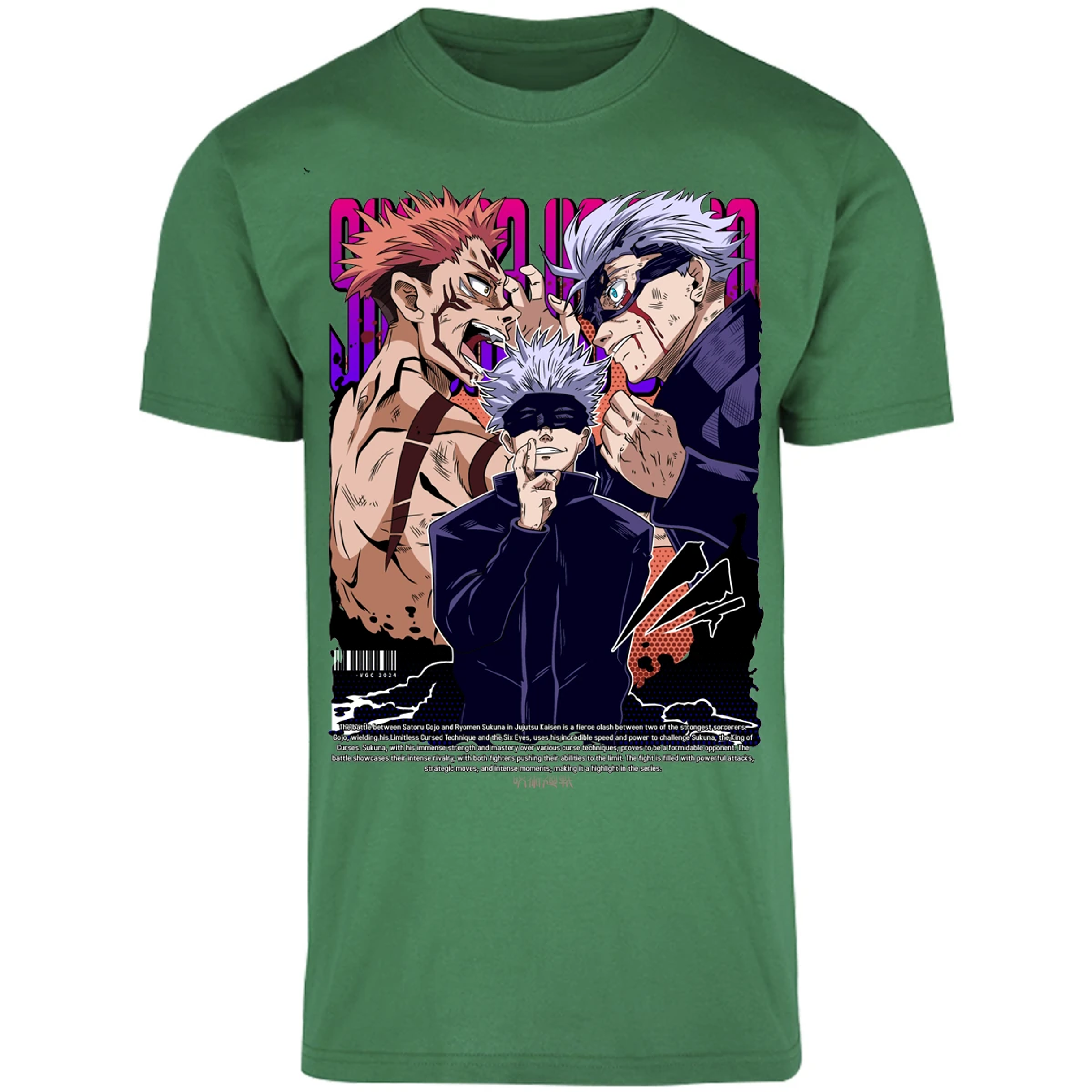 Playera Jujutsu Kaisen Anime Gojo Sukuna para Adulto 1