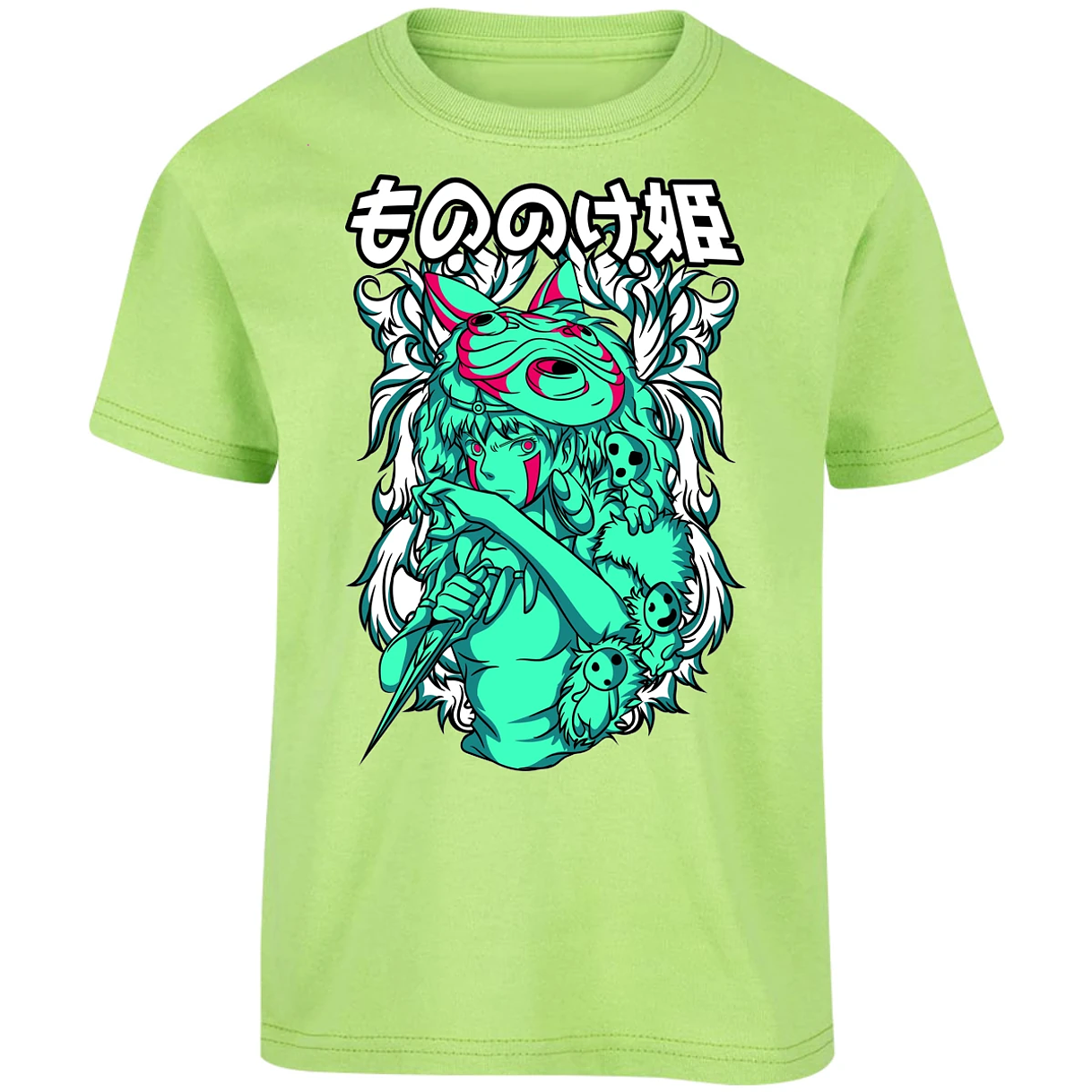 Playera Ghibli Mononoke para Niño 12