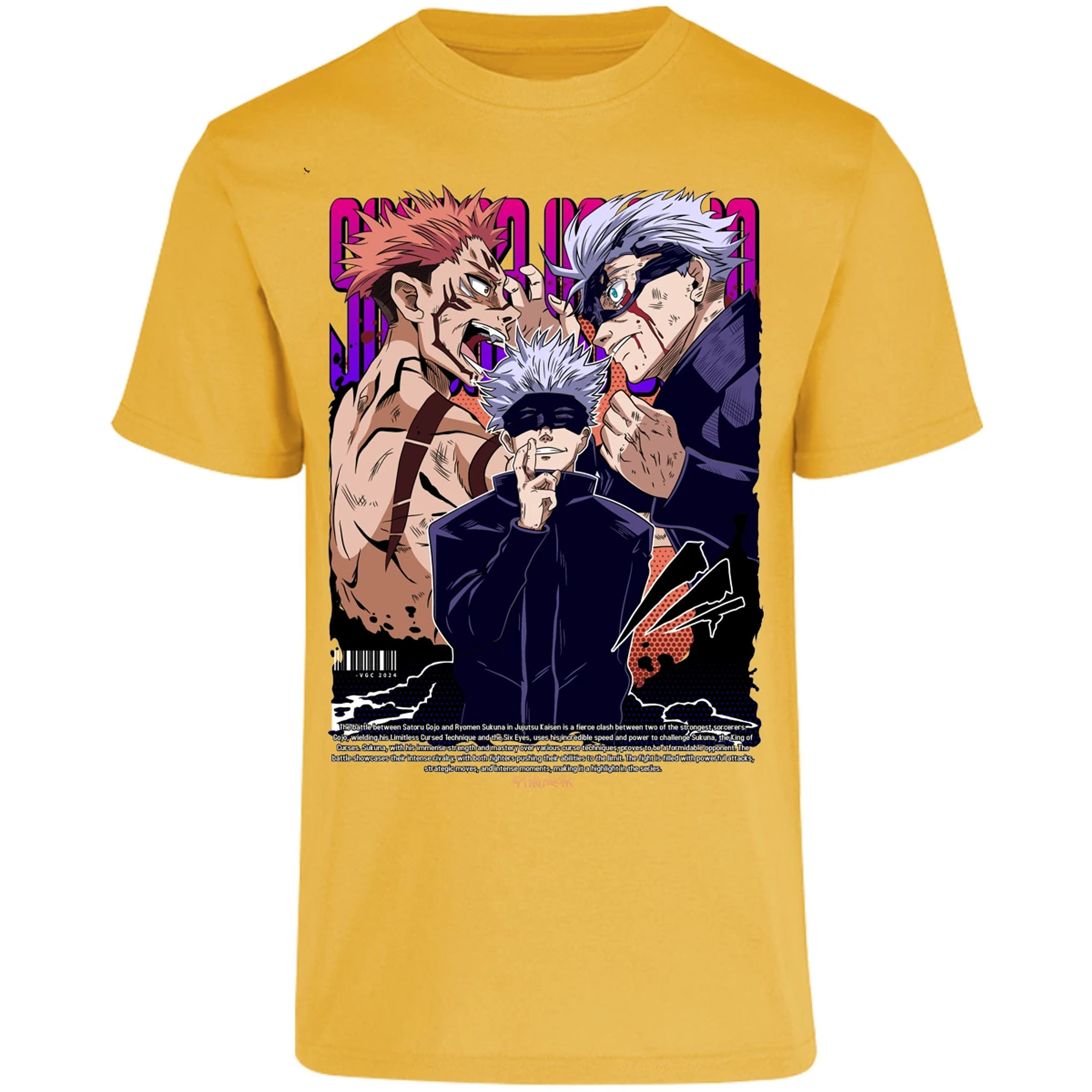 Playera Jujutsu Kaisen Anime Gojo Sukuna para Adulto 4