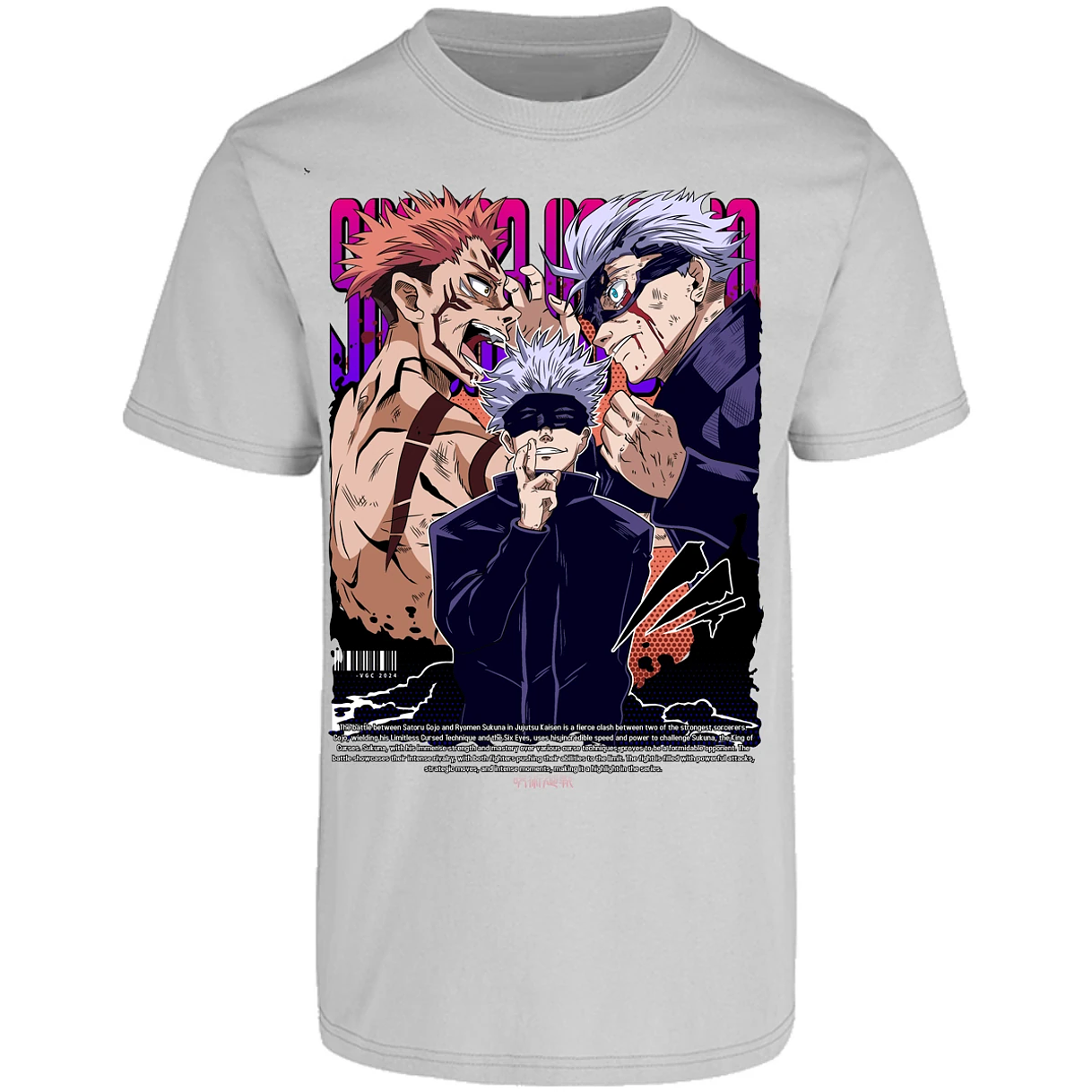 Playera Jujutsu Kaisen Anime Gojo Sukuna para Adulto 10