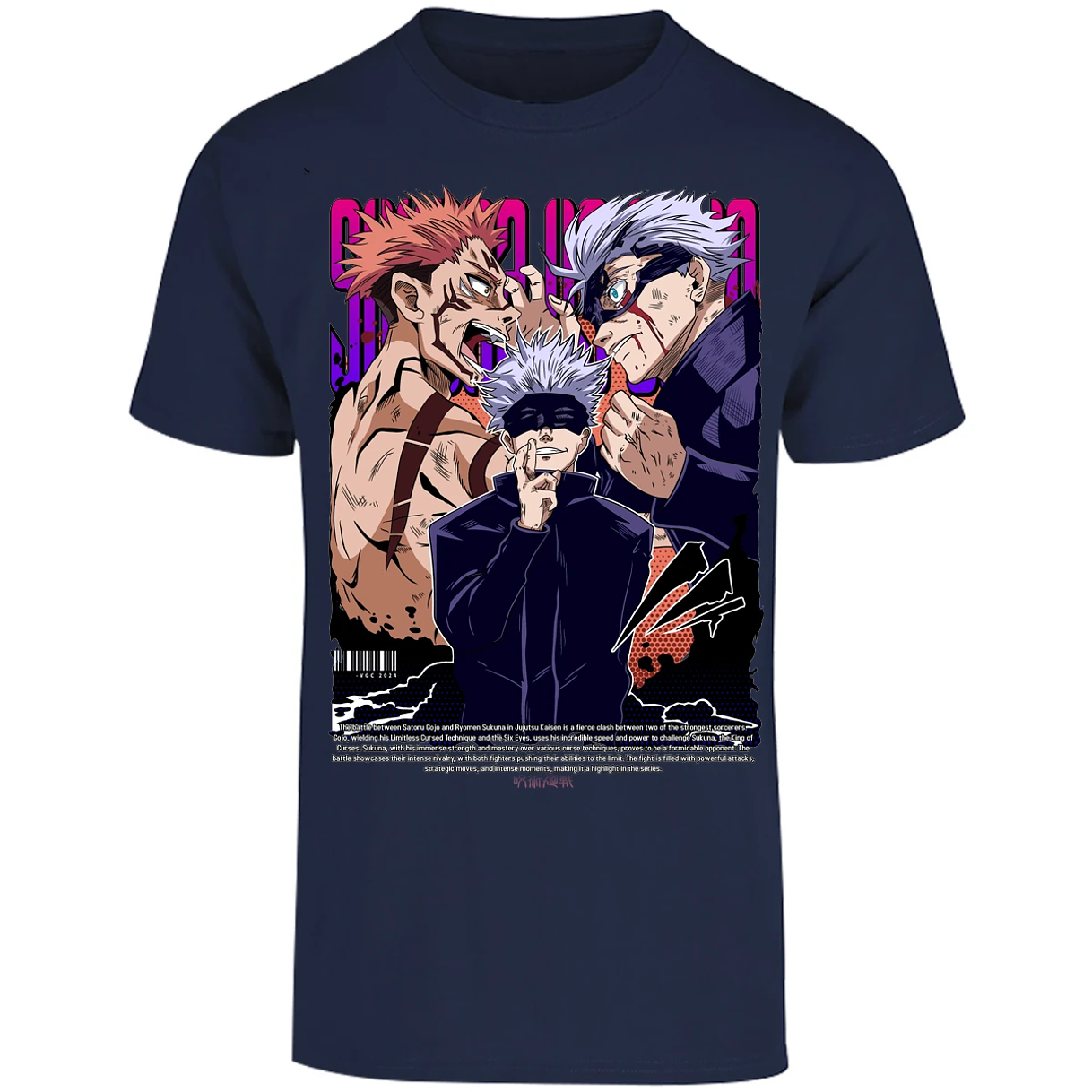 Playera Jujutsu Kaisen Anime Gojo Sukuna para Adulto 11