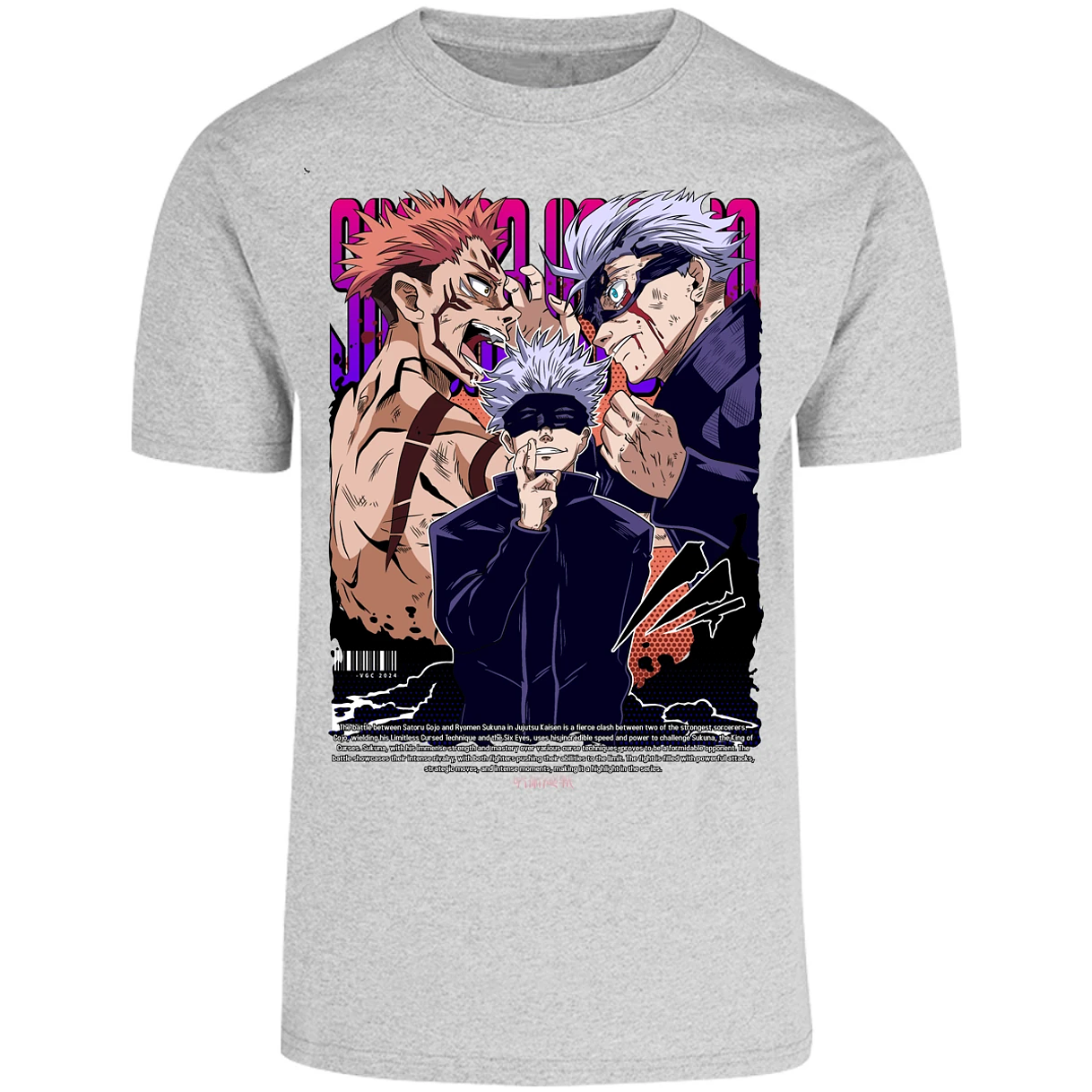 Playera Jujutsu Kaisen Anime Gojo Sukuna para Adulto 15