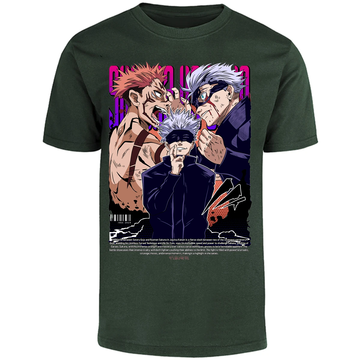 Playera Jujutsu Kaisen Anime Gojo Sukuna para Adulto 20