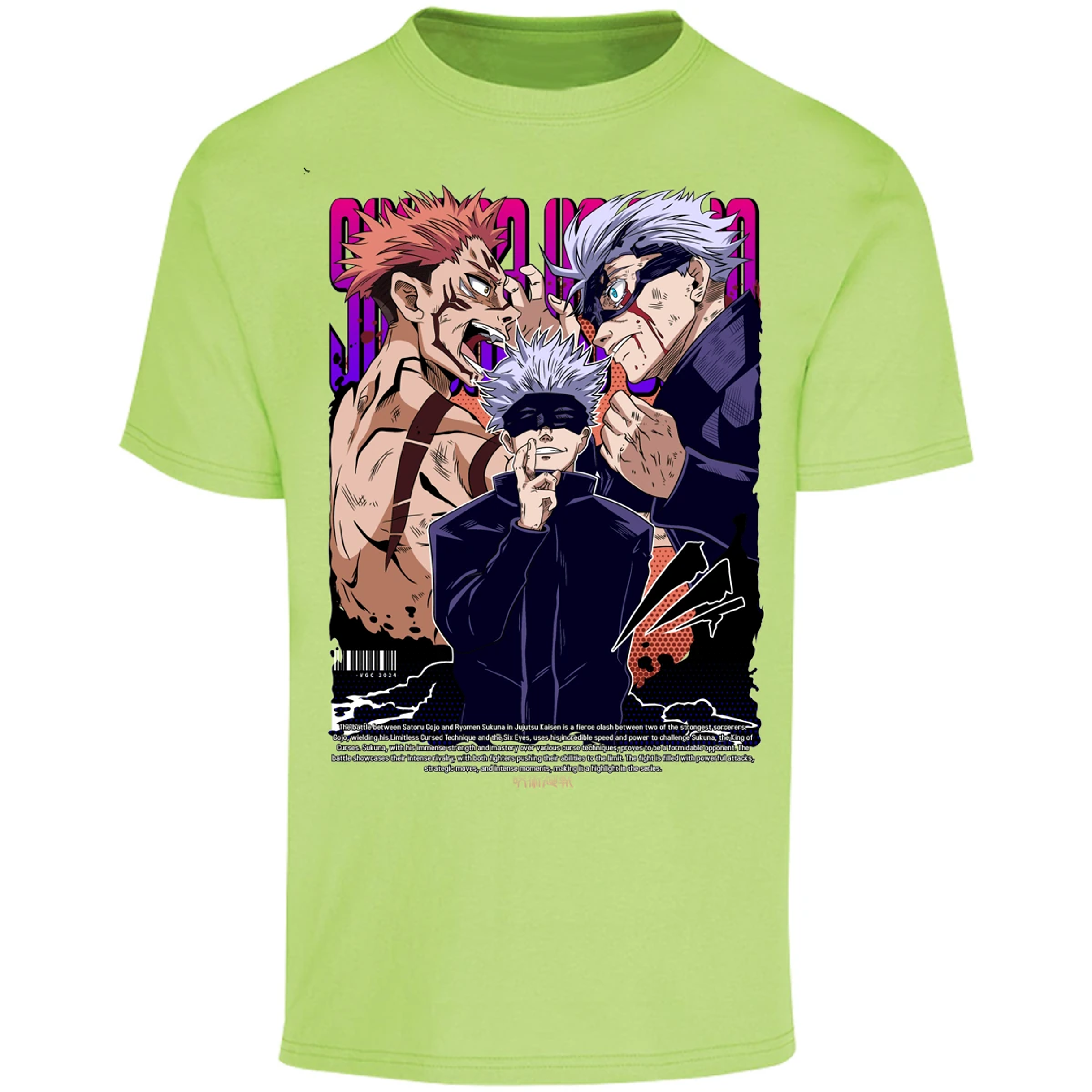 Playera Jujutsu Kaisen Anime Gojo Sukuna para Adulto 22