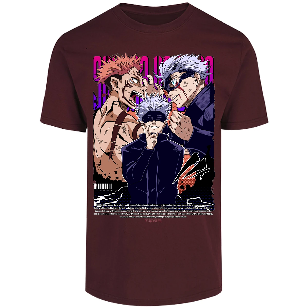 Playera Jujutsu Kaisen Anime Gojo Sukuna para Adulto 28