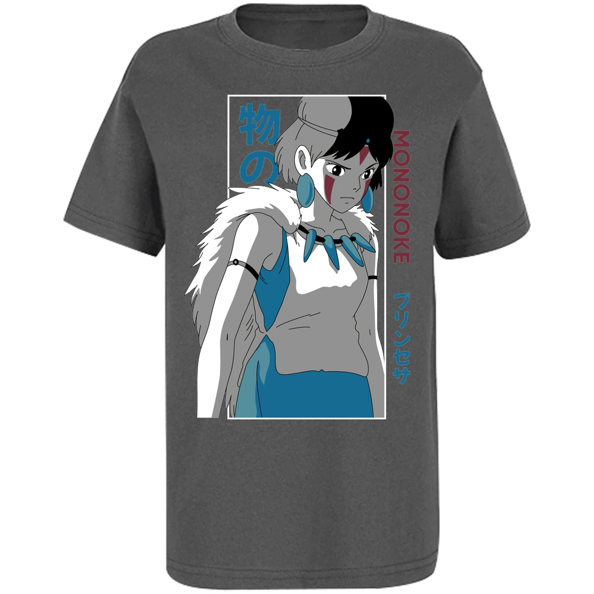 Playera Ghibli Mononoke Anime para Niño 4