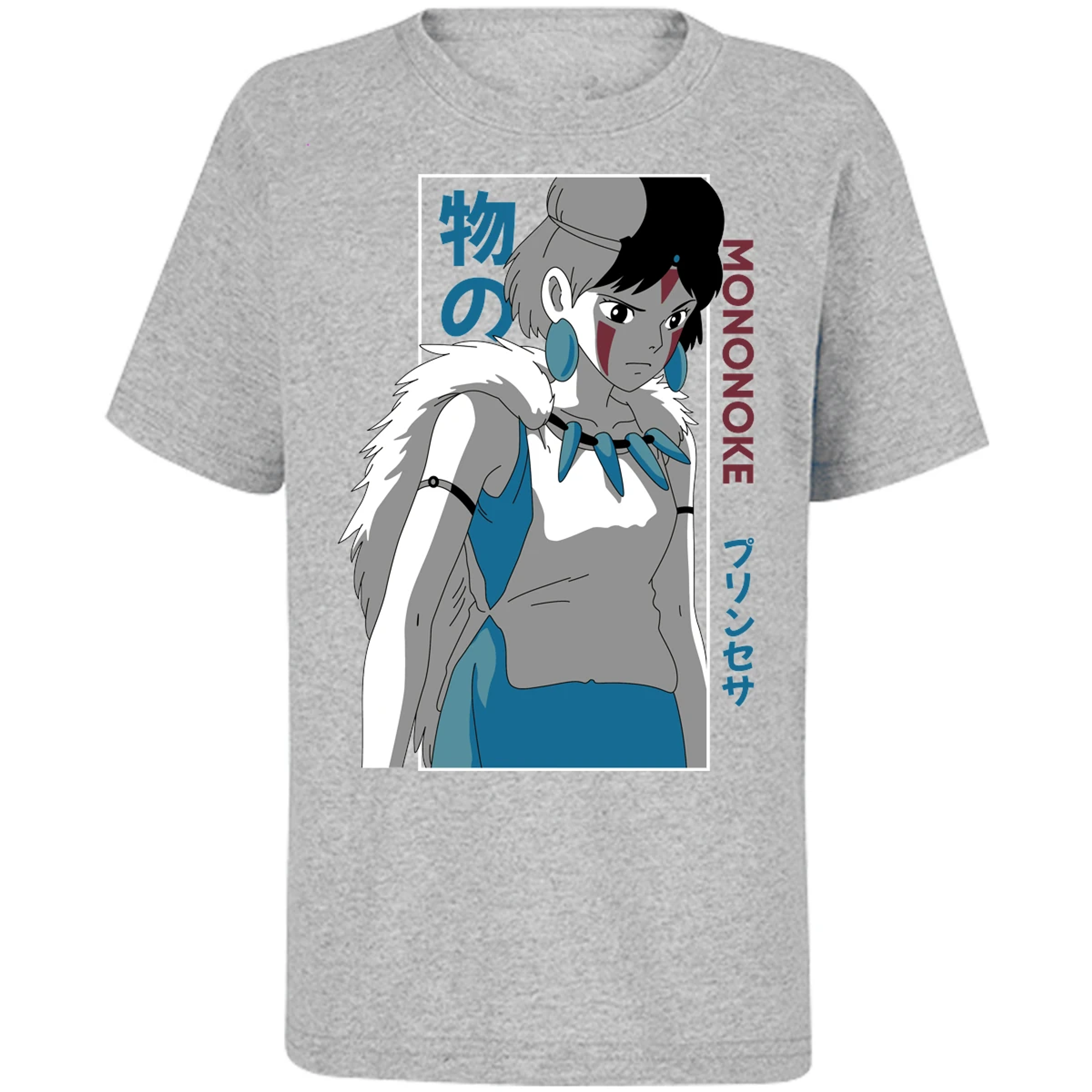 Playera Ghibli Mononoke Anime para Niño 8