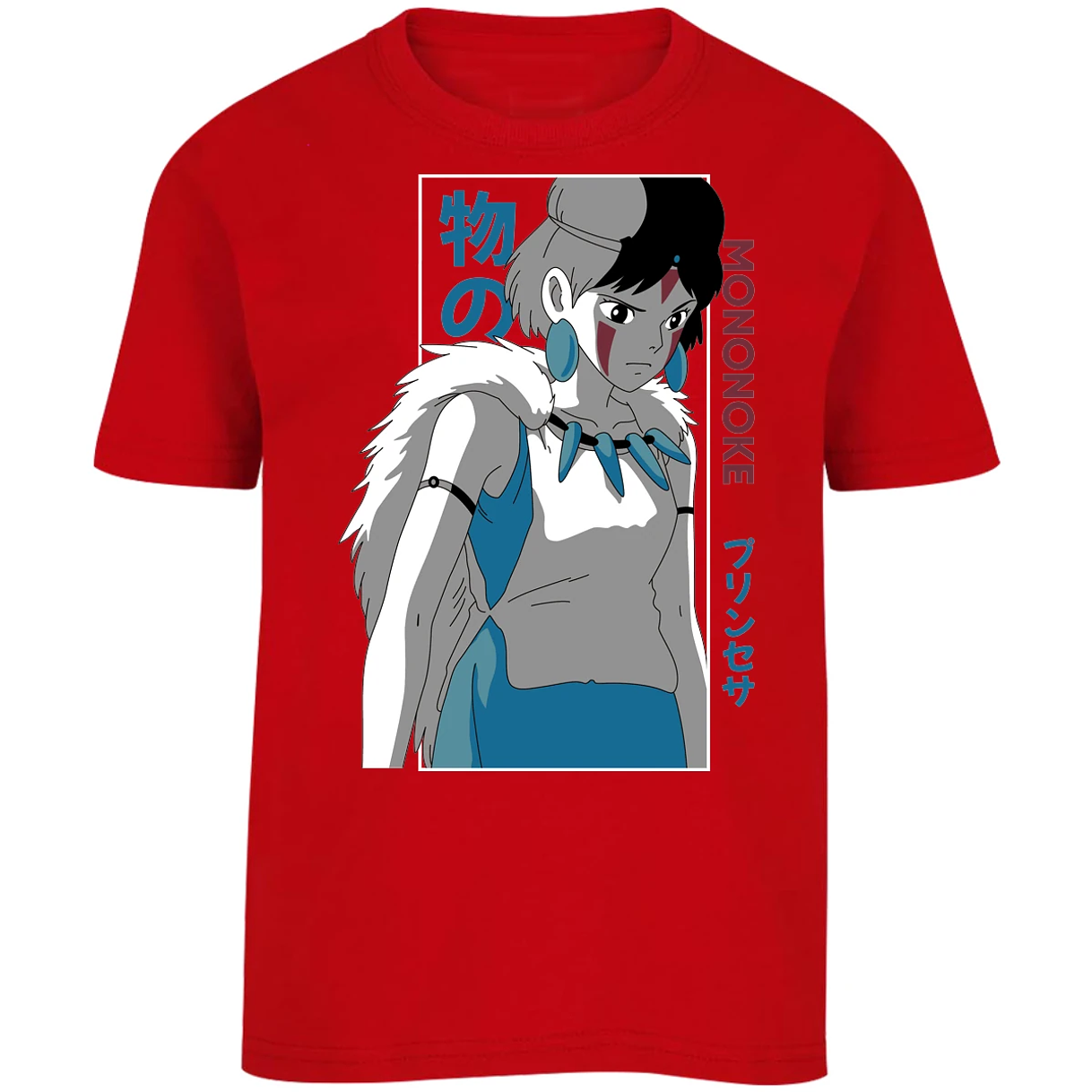 Playera Ghibli Mononoke Anime para Niño 12