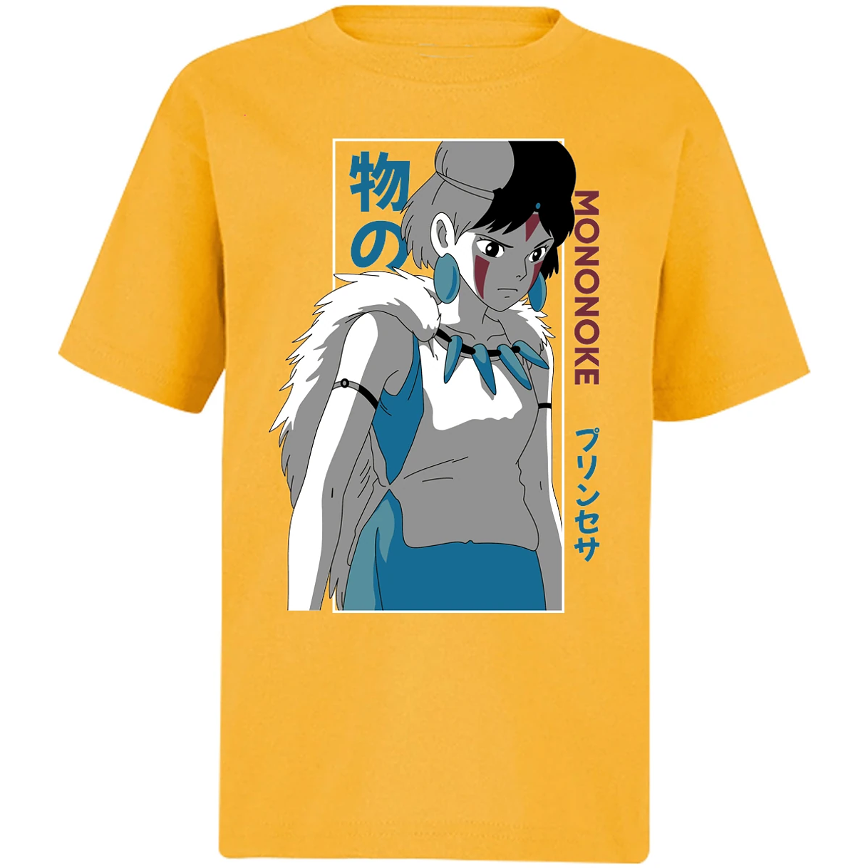 Playera Ghibli Mononoke Anime para Niño 5