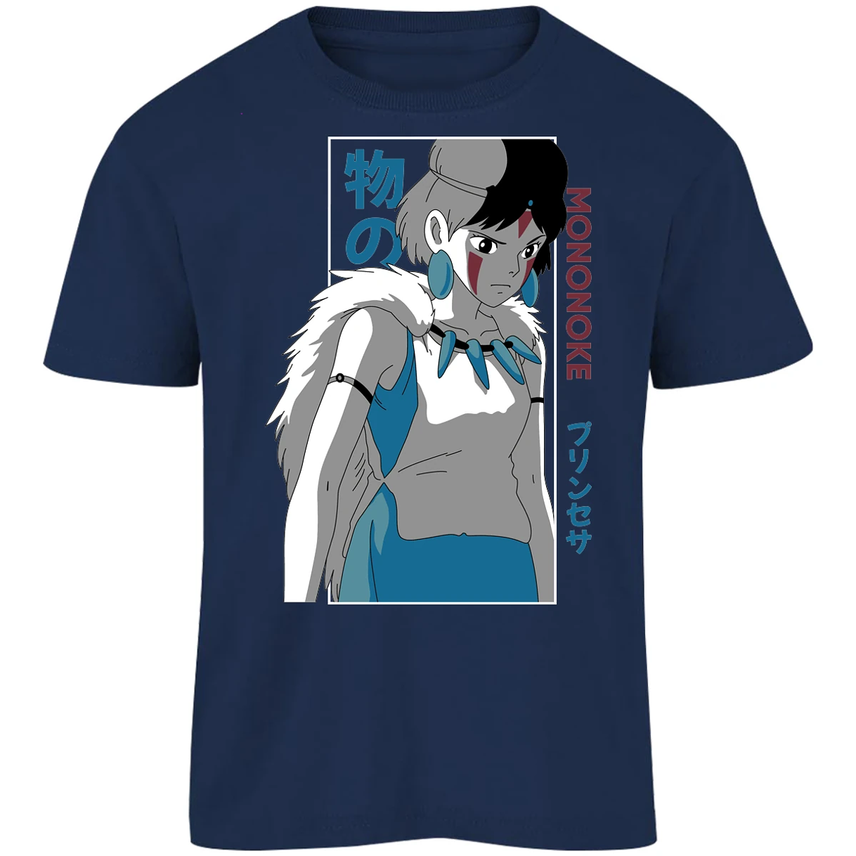 Playera Ghibli Mononoke Anime para Niño 2