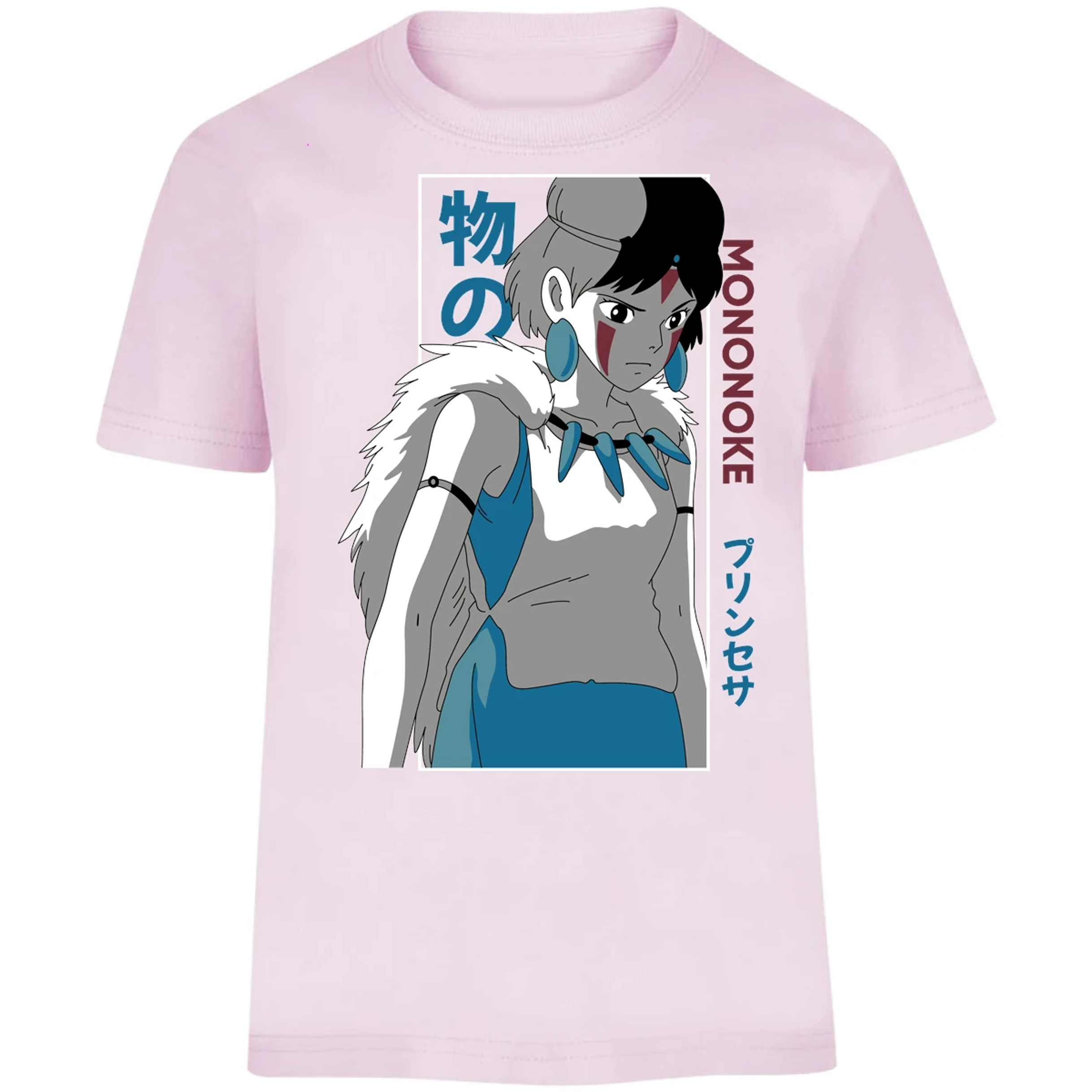 Playera Ghibli Mononoke Anime para Niño 13