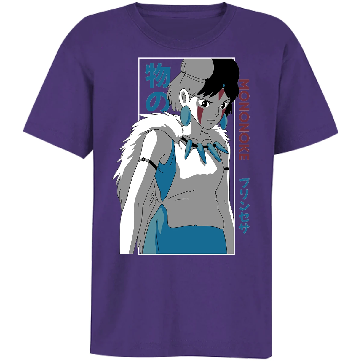 Playera Ghibli Mononoke Anime para Niño 16