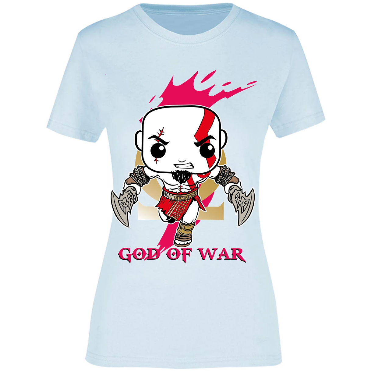 Blusa God Of War Kratos Funko Blusa para Mujer 12