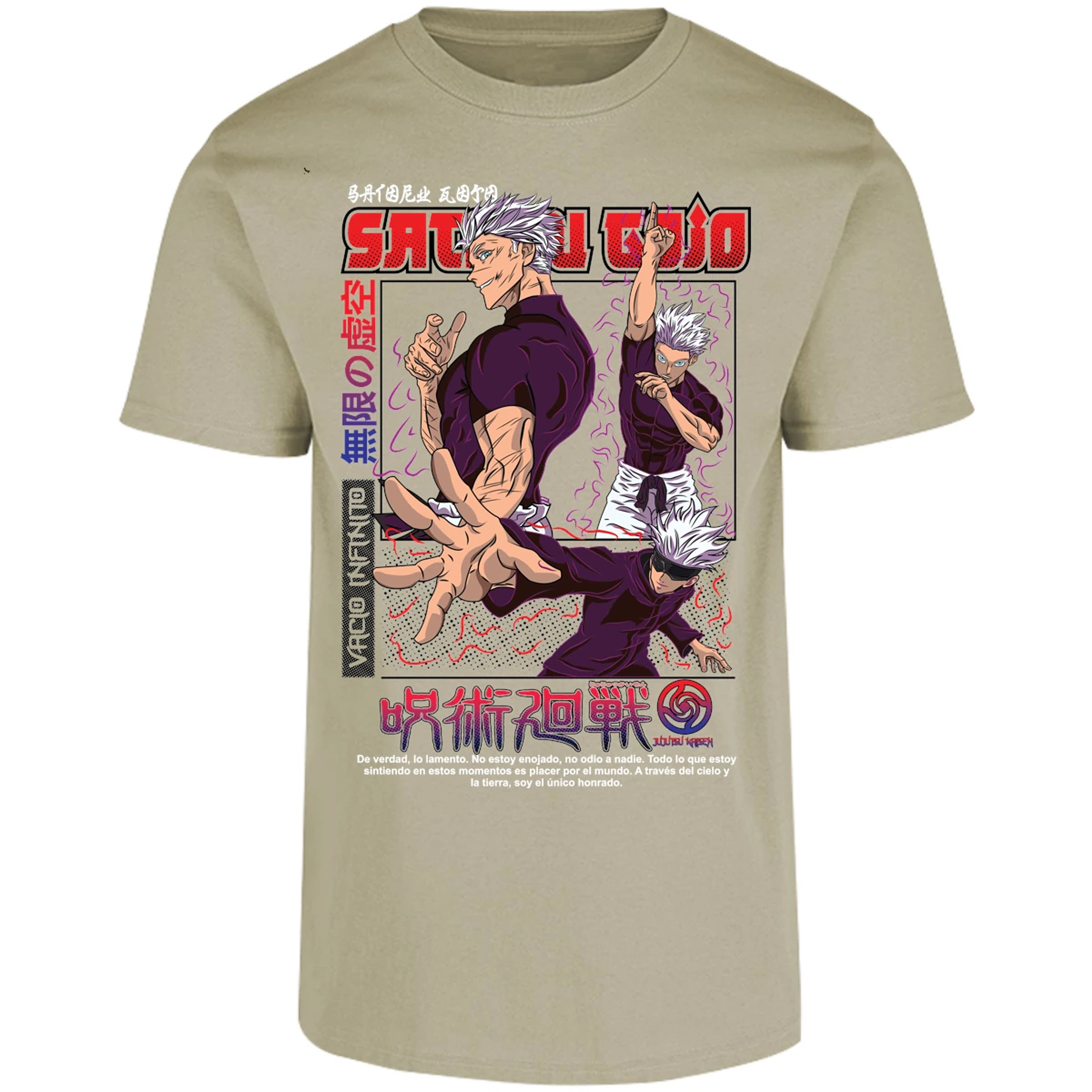 Playera Jujutsu Kaisen Gojo Anime para Adulto 14