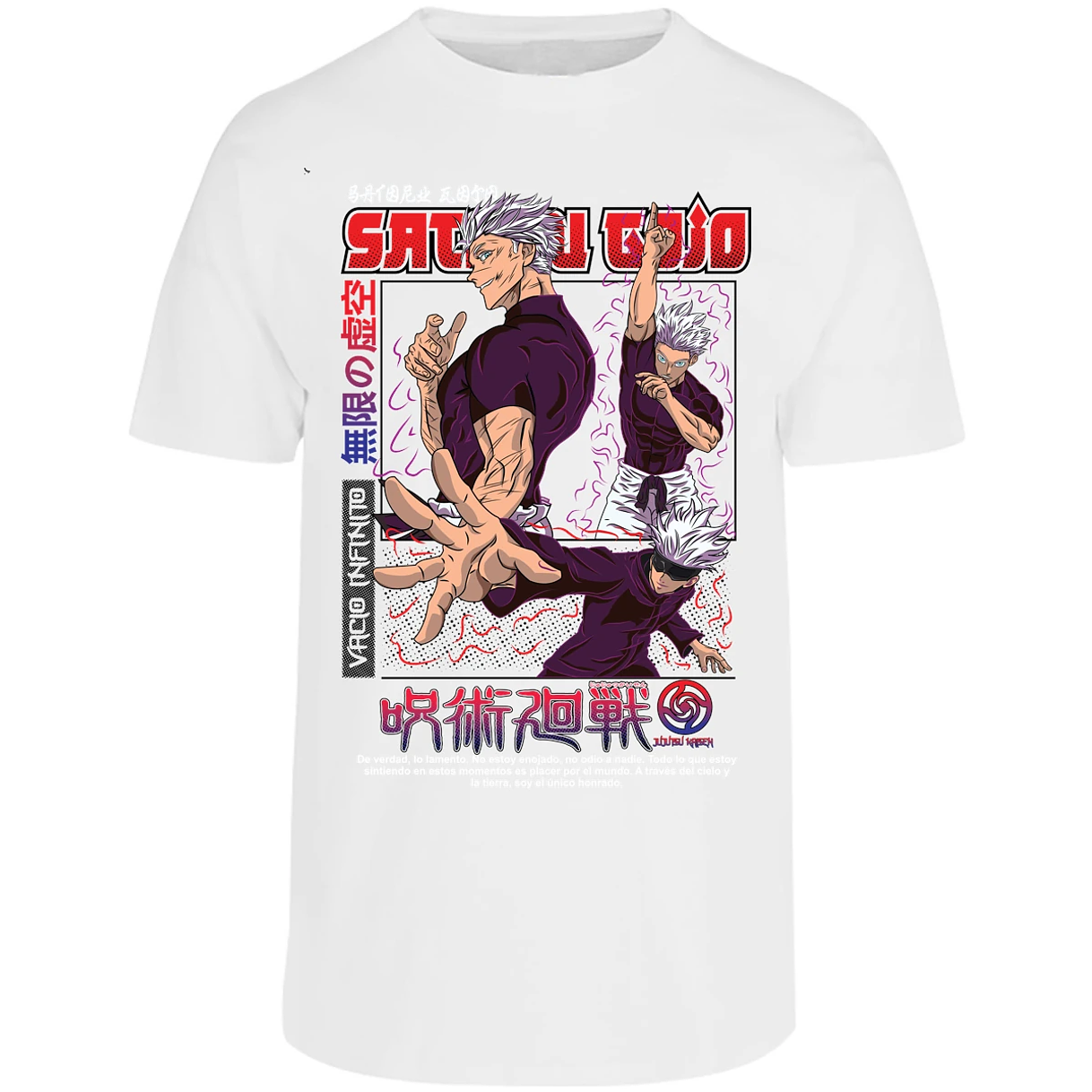 Playera Jujutsu Kaisen Gojo Anime para Adulto 16