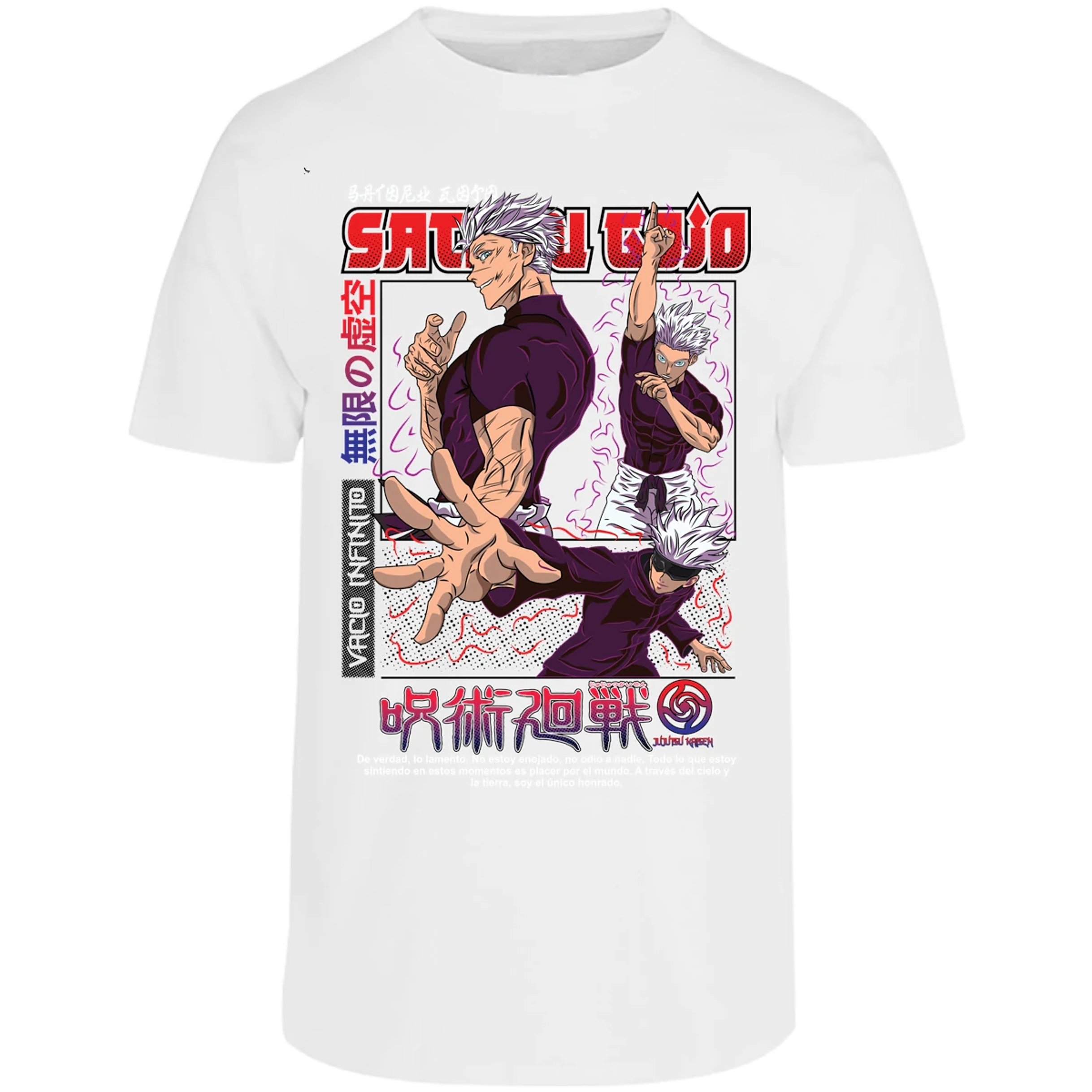 Playera Jujutsu Kaisen Gojo Anime para Adulto 16