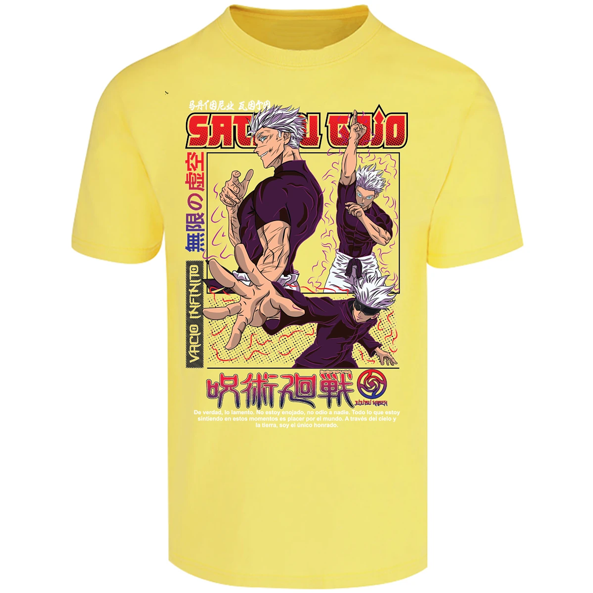Playera Jujutsu Kaisen Gojo Anime para Adulto 5