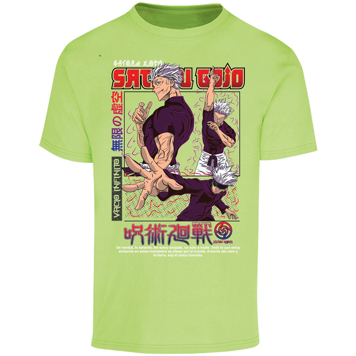 Playera Jujutsu Kaisen Gojo Anime para Adulto 2