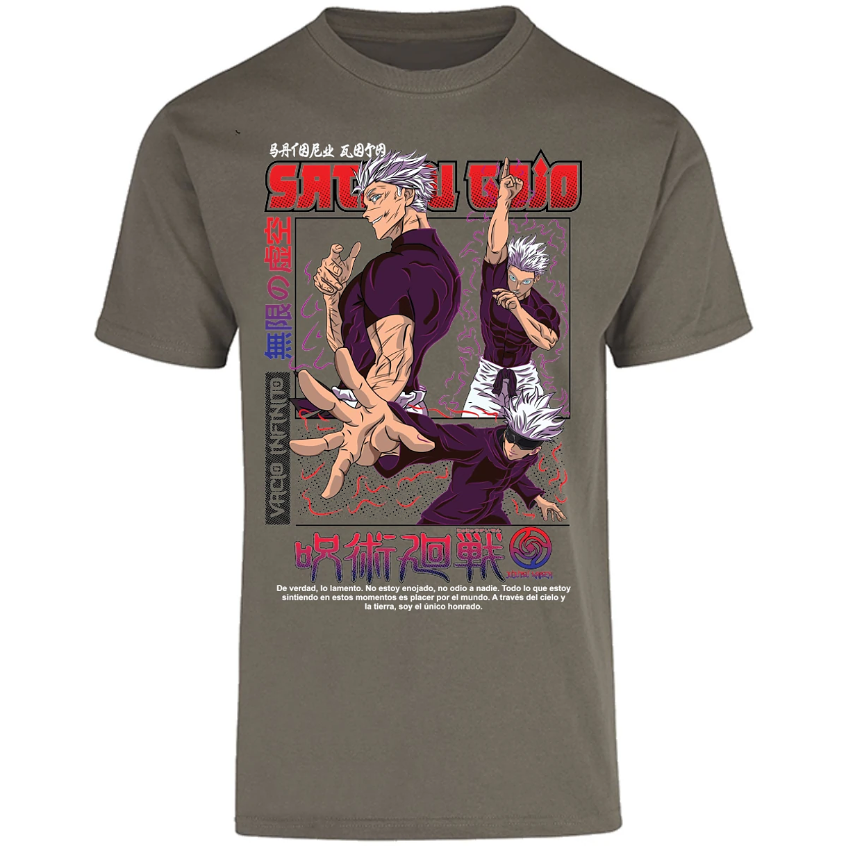 Playera Jujutsu Kaisen Gojo Anime para Adulto 27