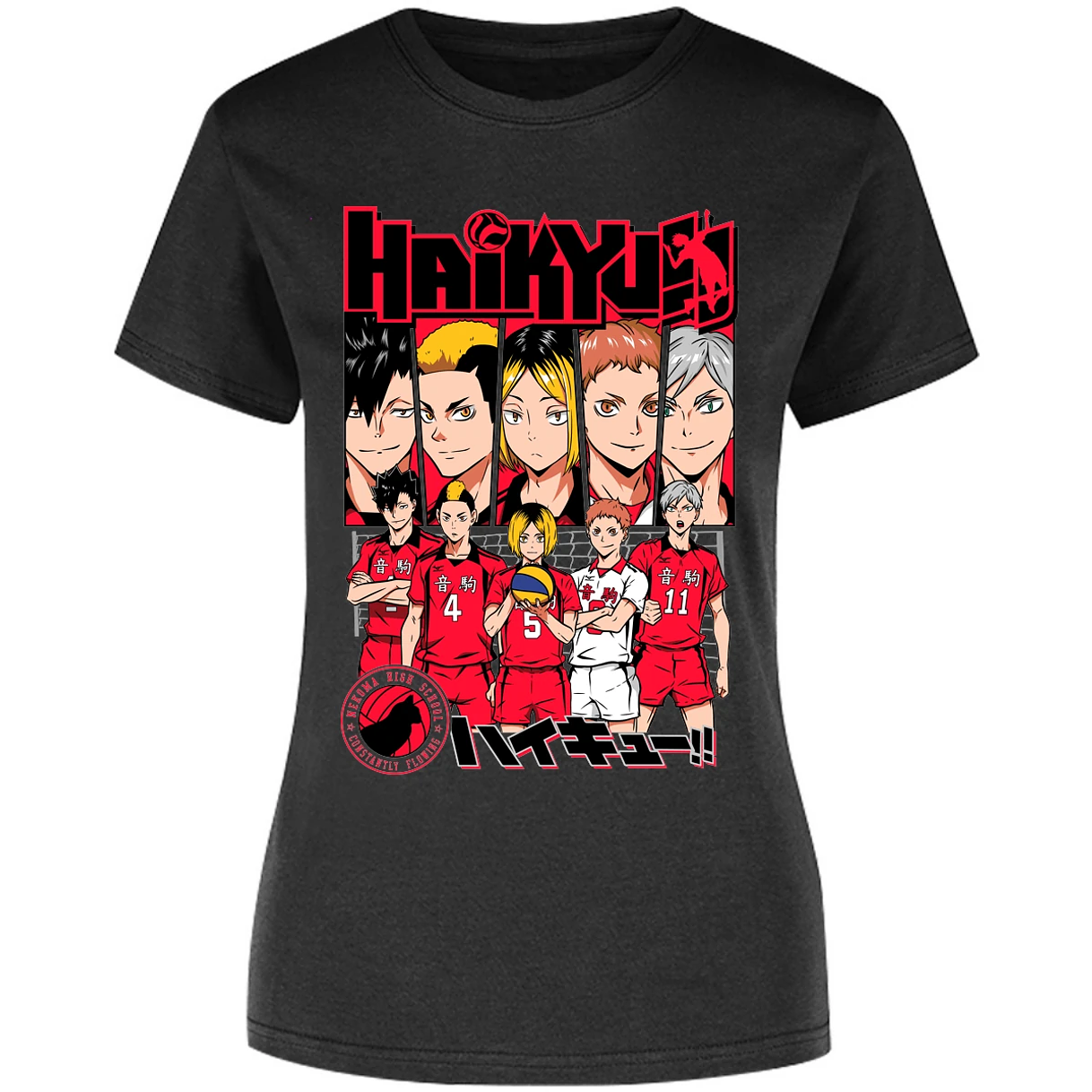 Blusa Haikyuu Haikyuu Nekoma Blusa para Mujer 3