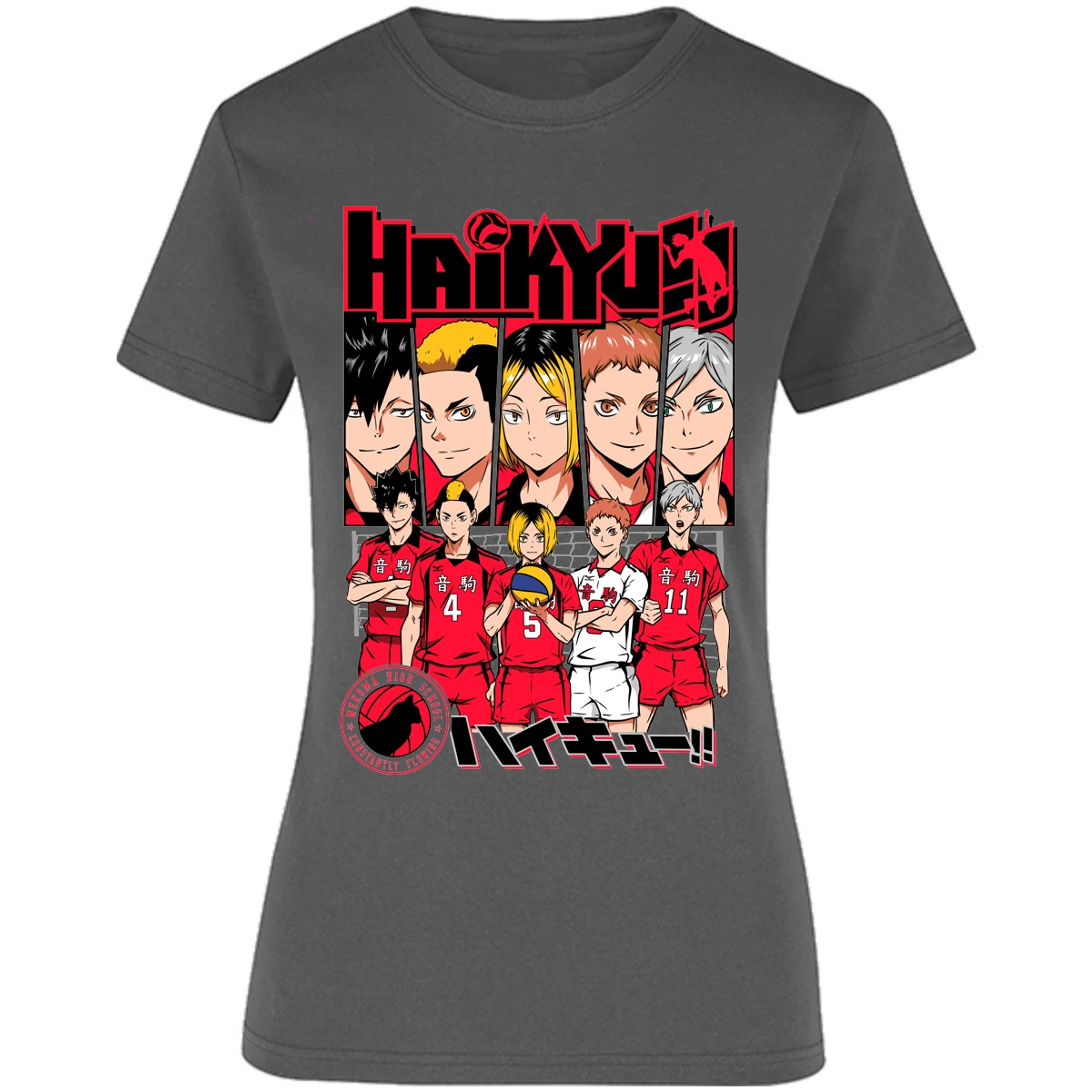 Blusa Haikyuu Haikyuu Nekoma Blusa para Mujer 11