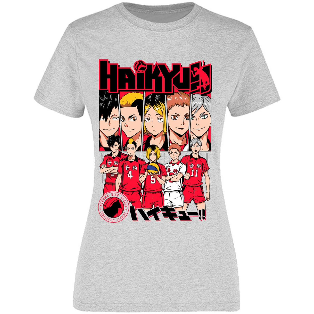 Blusa Haikyuu Haikyuu Nekoma Blusa para Mujer 7