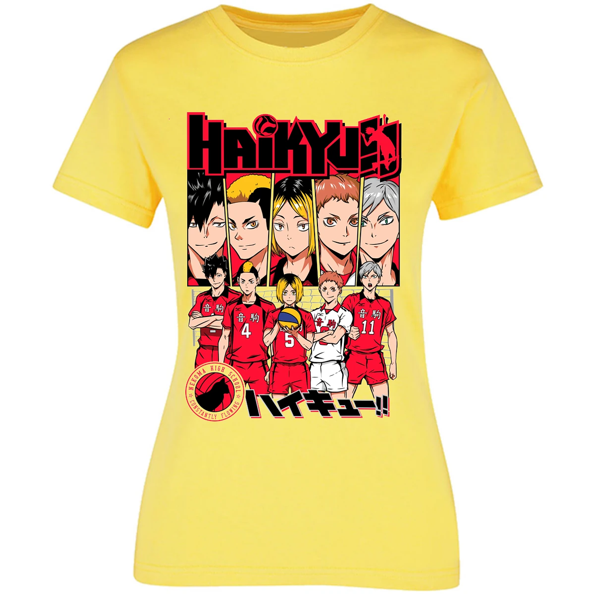 Blusa Haikyuu Haikyuu Nekoma Blusa para Mujer 5