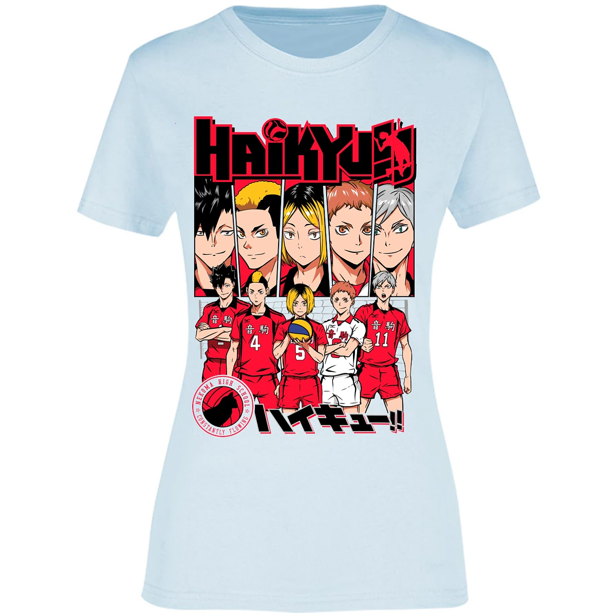 Blusa Haikyuu Haikyuu Nekoma Blusa para Mujer 9