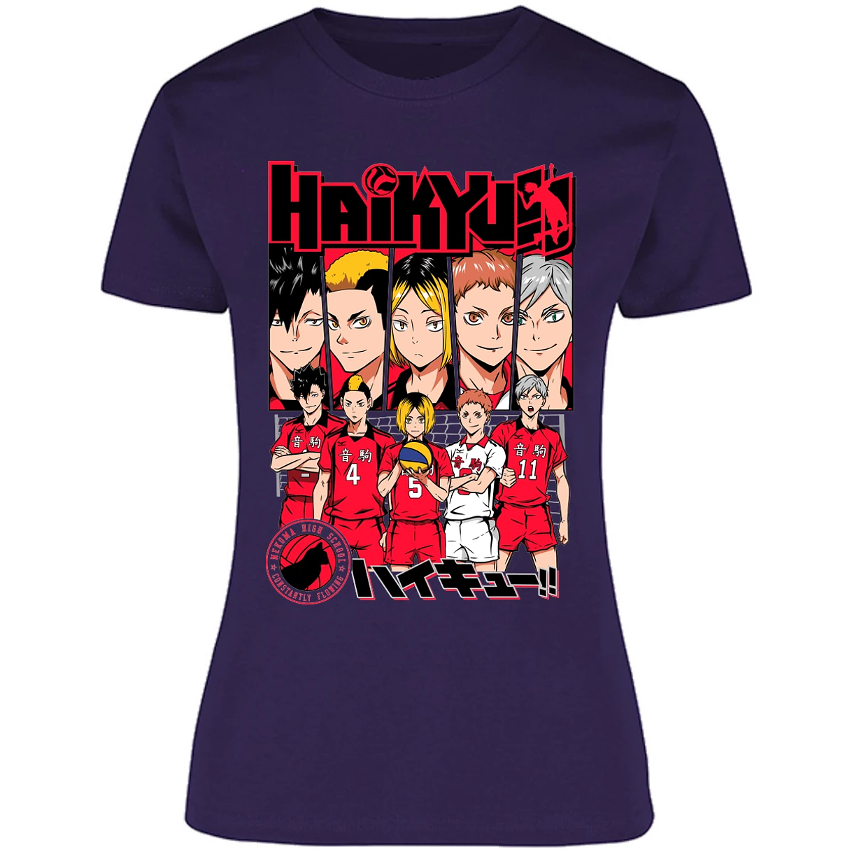 Blusa Haikyuu Haikyuu Nekoma Blusa para Mujer 10