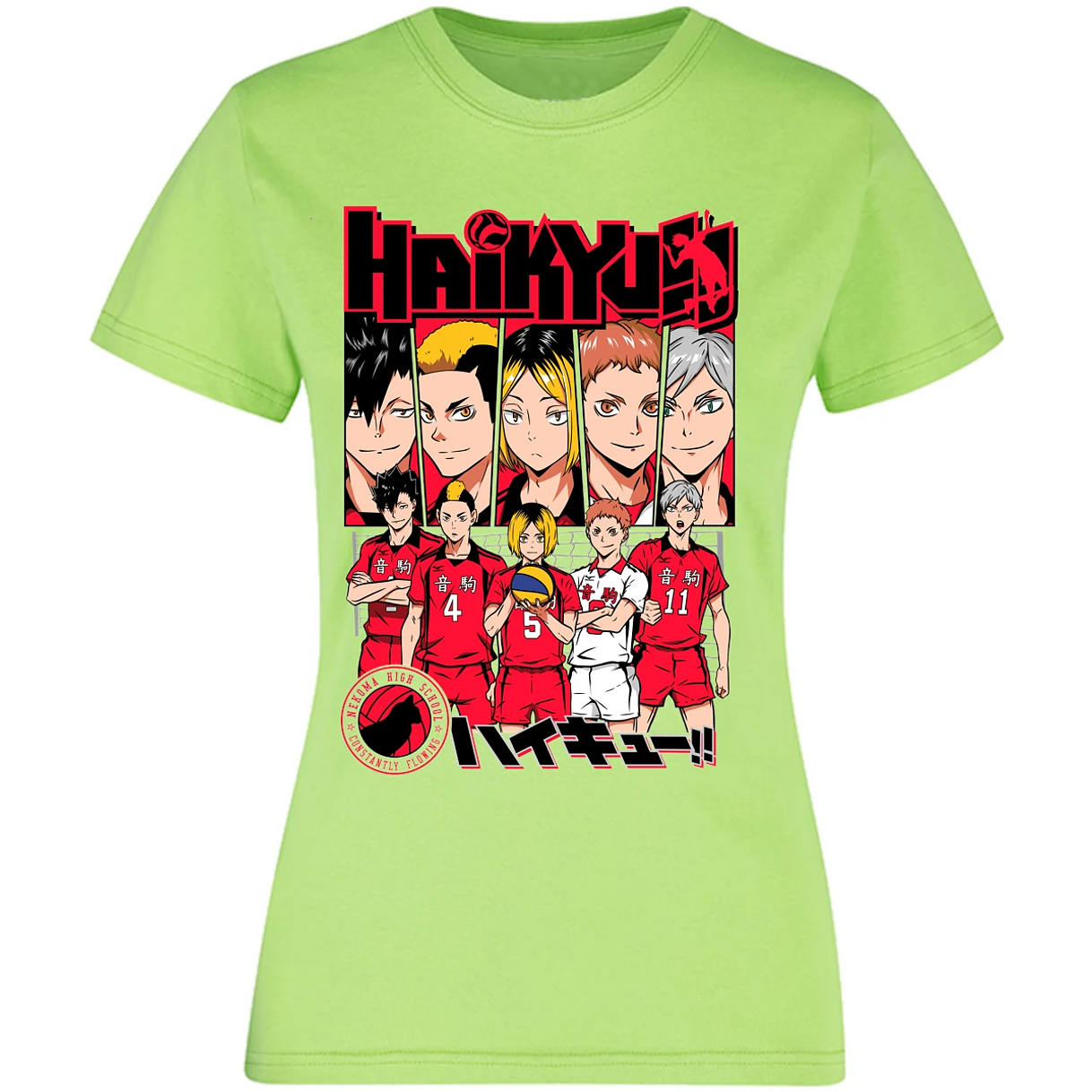 Blusa Haikyuu Haikyuu Nekoma Blusa para Mujer 14