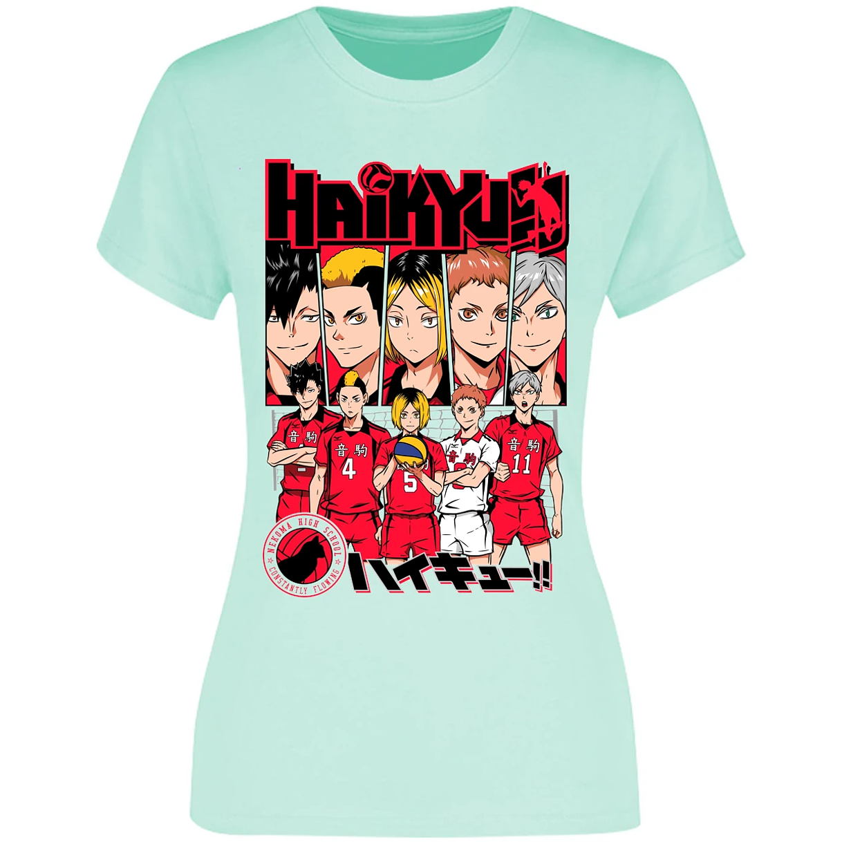 Blusa Haikyuu Haikyuu Nekoma Blusa para Mujer 15
