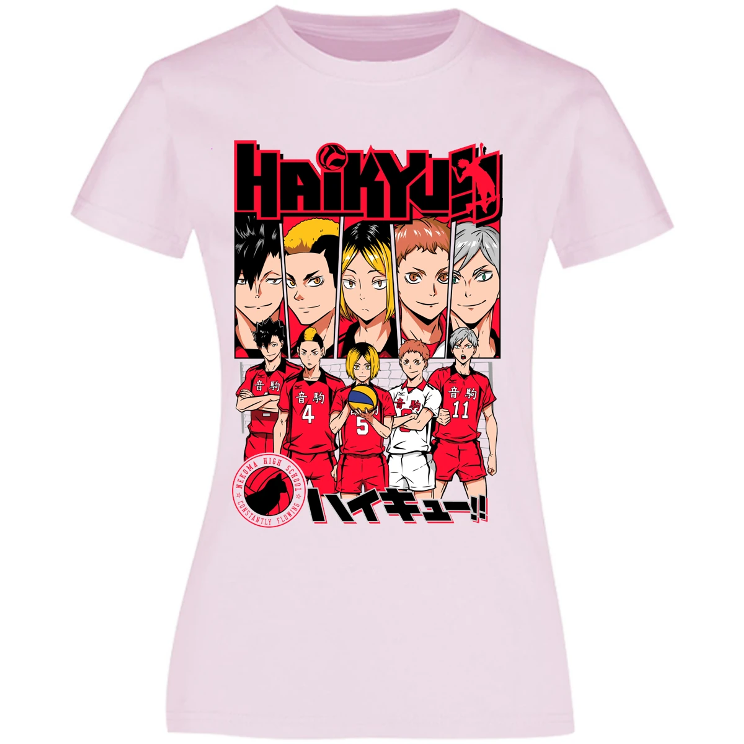 Blusa Haikyuu Haikyuu Nekoma Blusa para Mujer 18