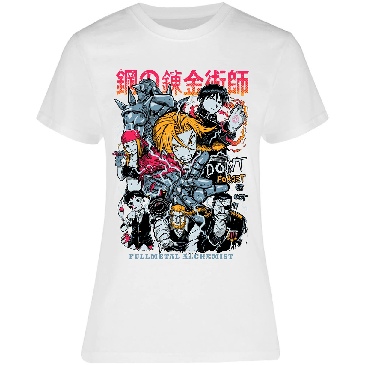 Blusa Full Metal Alchemist Full Metal Anime Blusa para Mujer 17