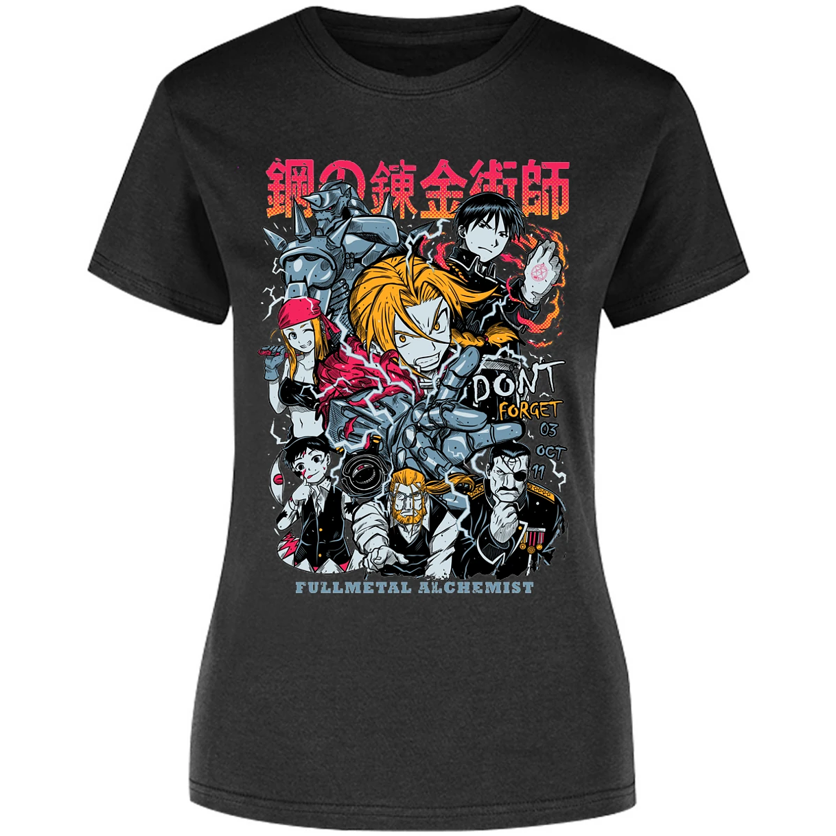 Blusa Full Metal Alchemist Full Metal Anime Blusa para Mujer 8