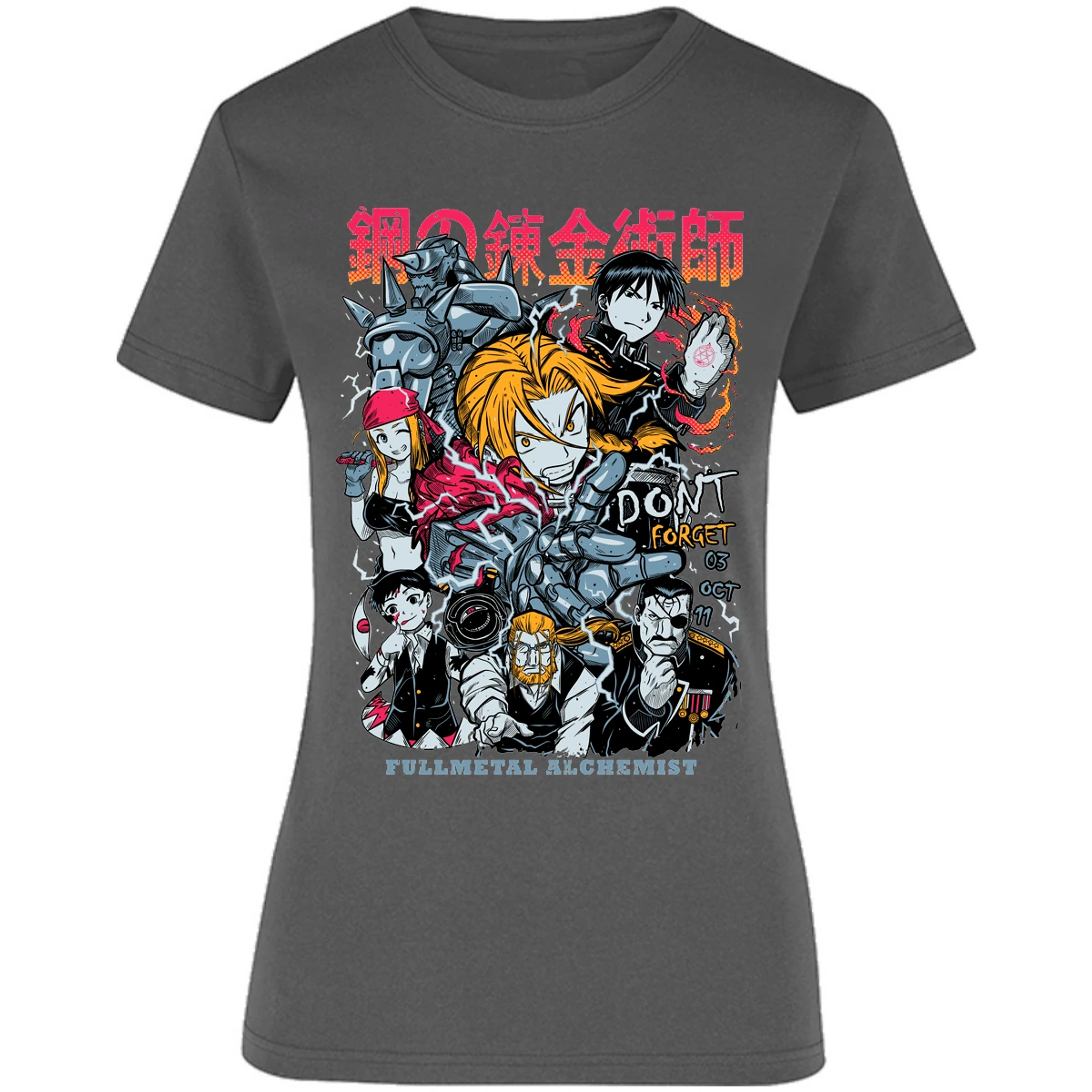 Blusa Full Metal Alchemist Full Metal Anime Blusa para Mujer 16
