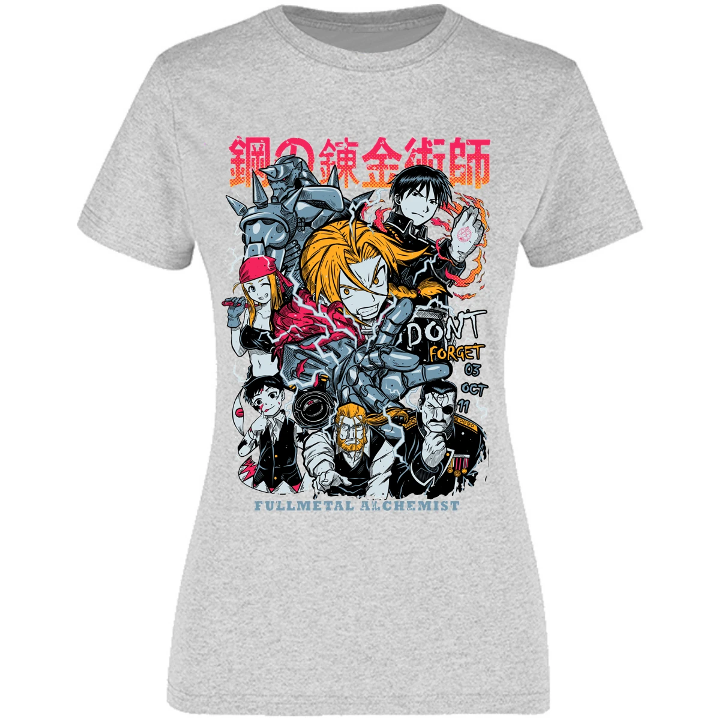 Blusa Full Metal Alchemist Full Metal Anime Blusa para Mujer 10