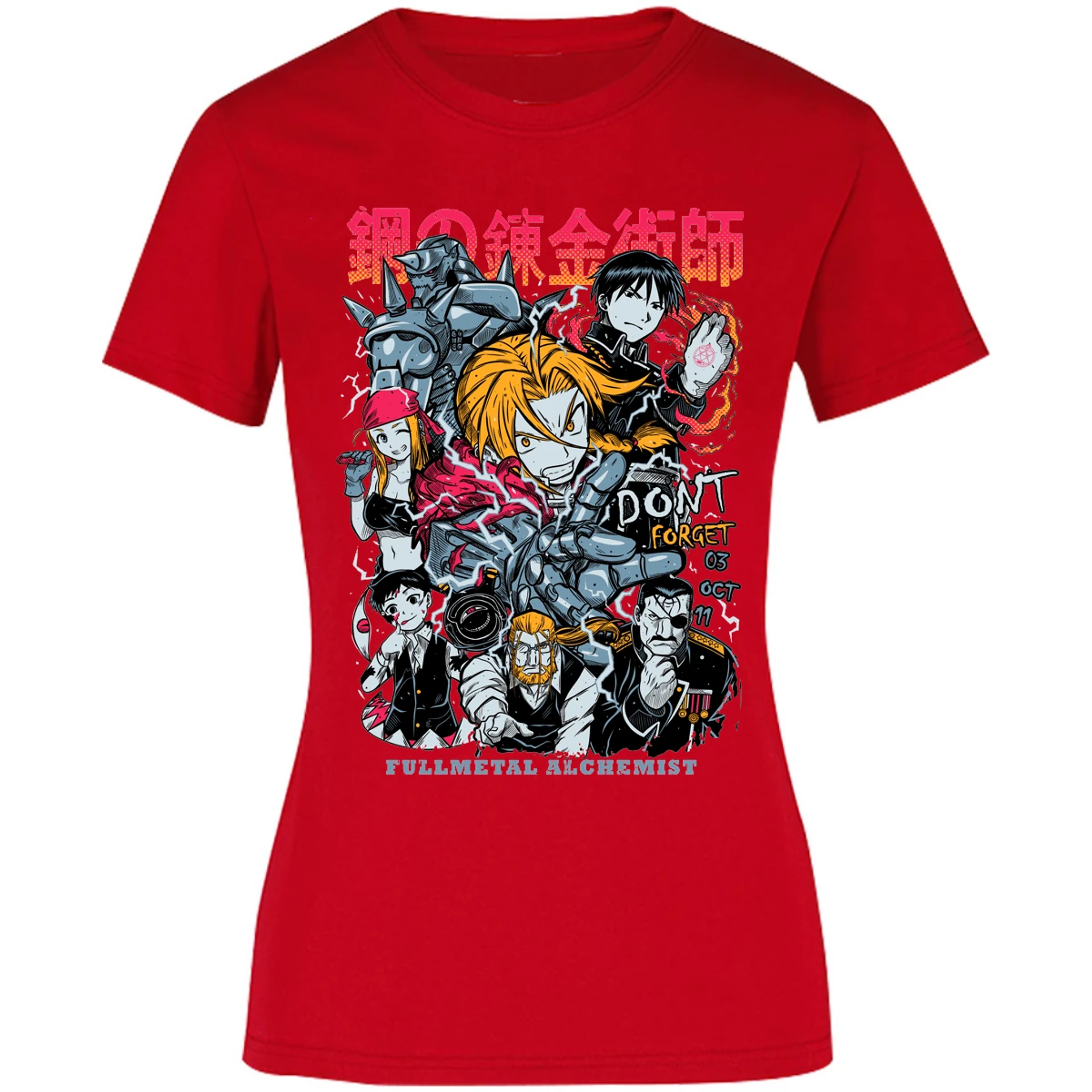 Blusa Full Metal Alchemist Full Metal Anime Blusa para Mujer 5
