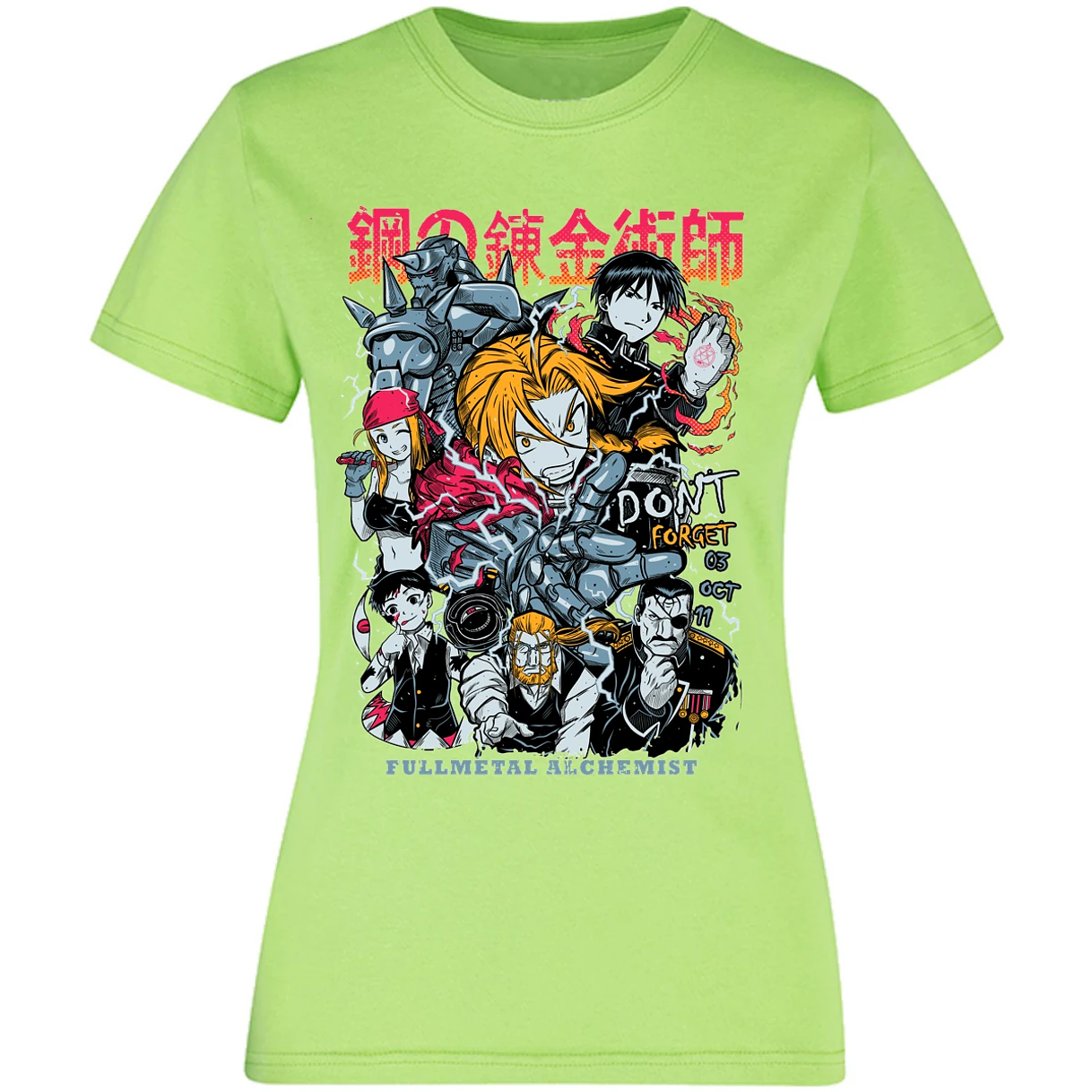 Blusa Full Metal Alchemist Full Metal Anime Blusa para Mujer 12