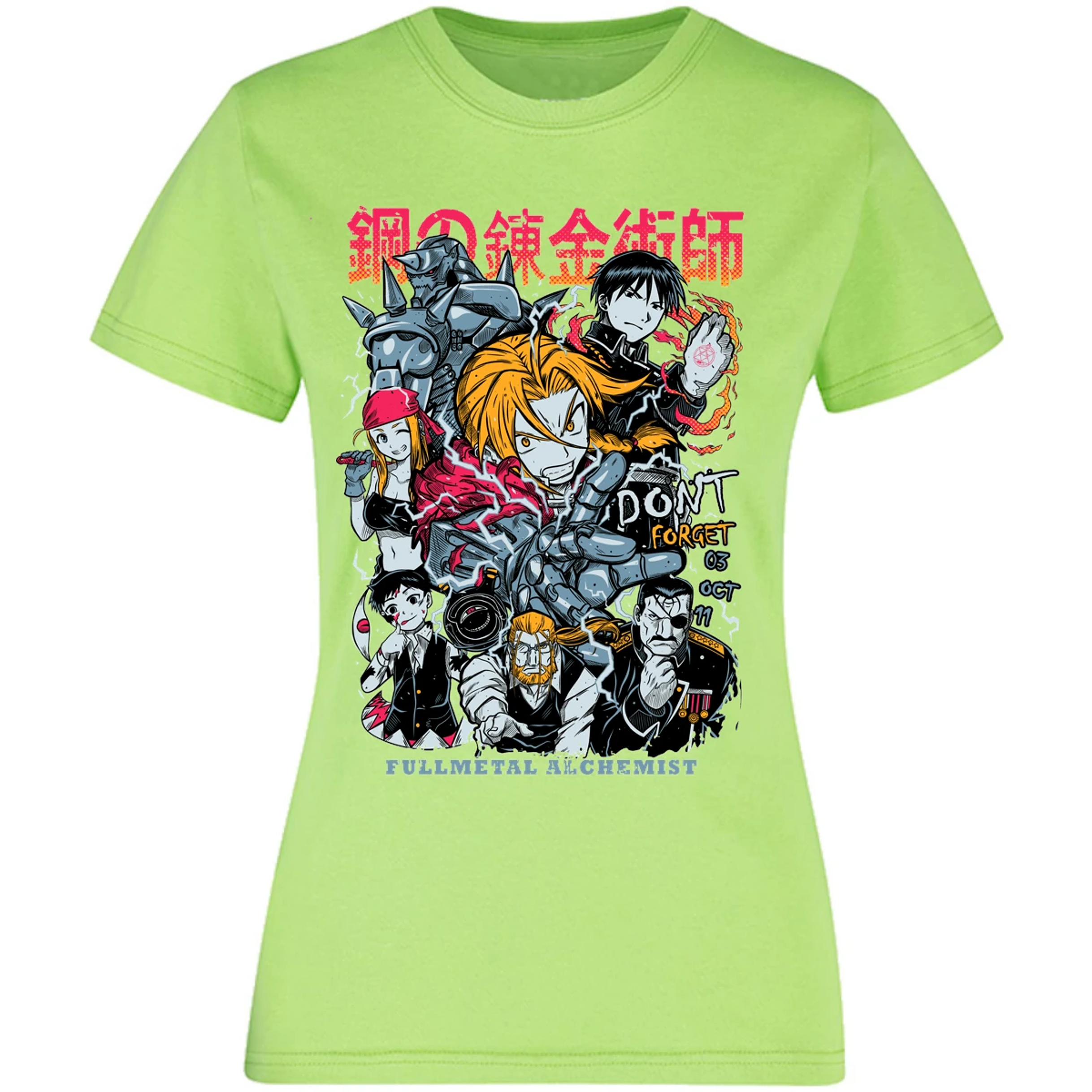 Blusa Full Metal Alchemist Full Metal Anime Blusa para Mujer 12