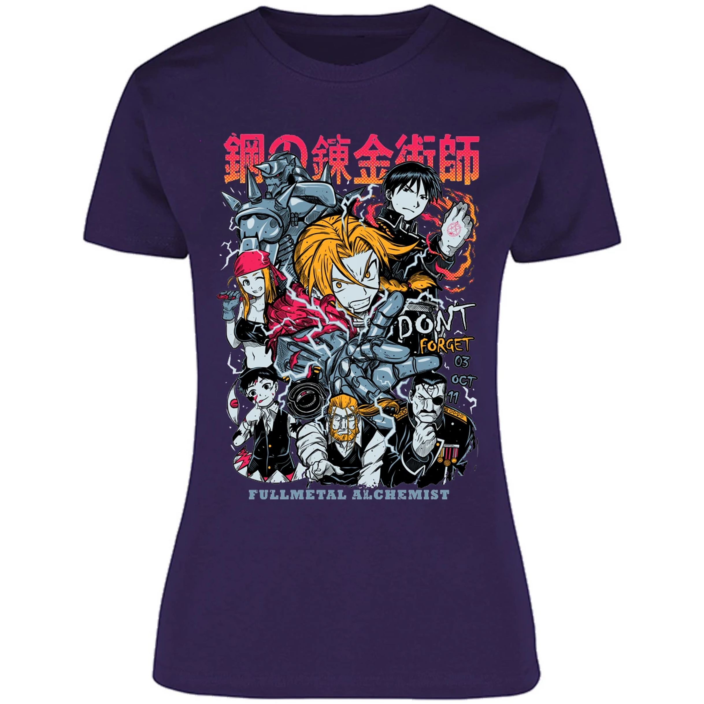 Blusa Full Metal Alchemist Full Metal Anime Blusa para Mujer 7