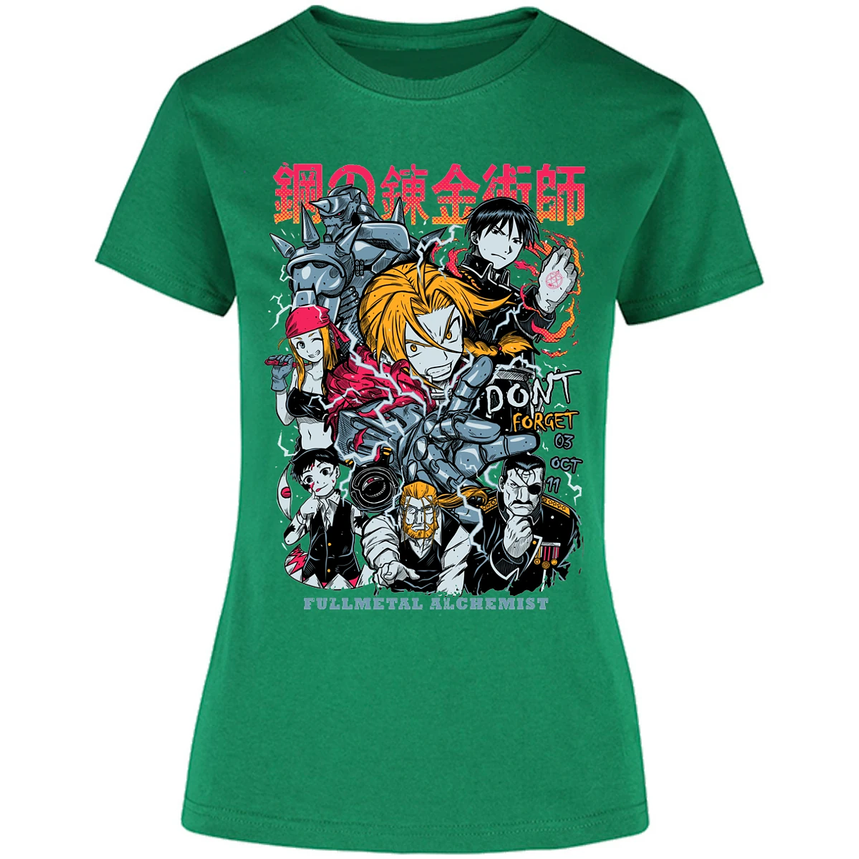 Blusa Full Metal Alchemist Full Metal Anime Blusa para Mujer 11