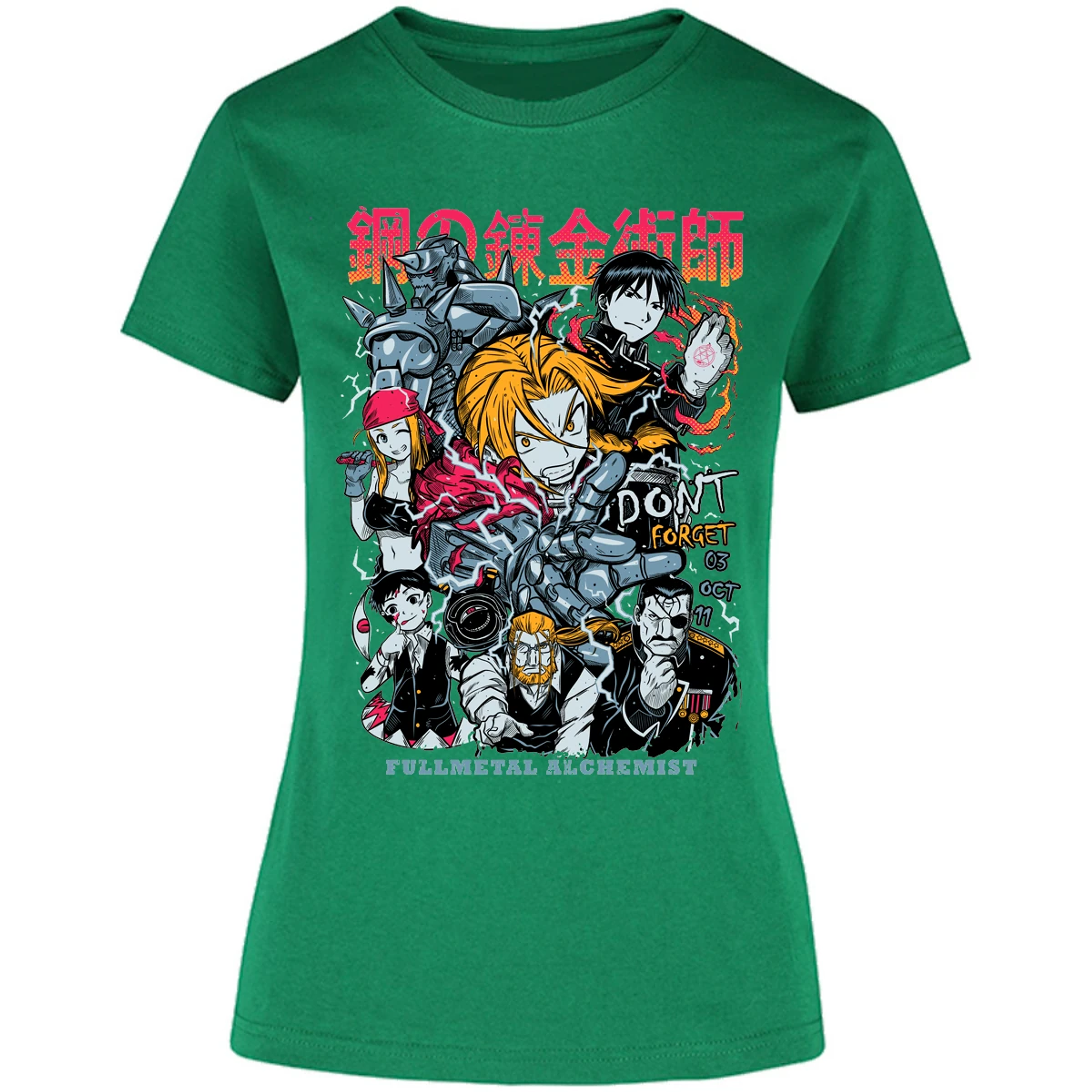 Blusa Full Metal Alchemist Full Metal Anime Blusa para Mujer 11